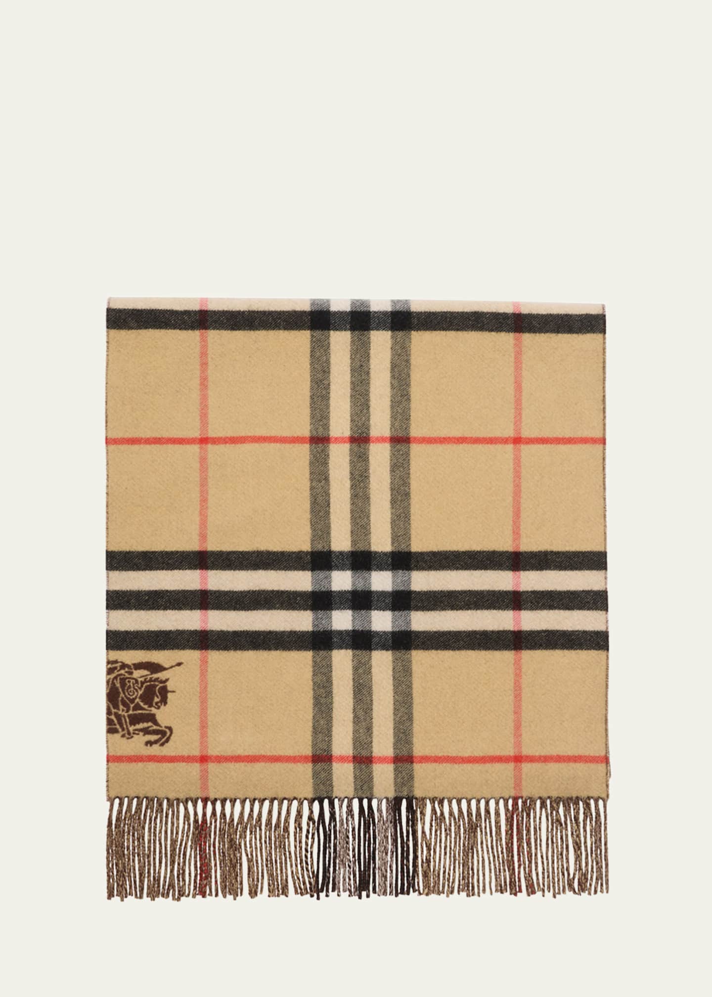 Burberry Men's Reversible Cashmere EKD Check Scarf - Bergdorf Goodman