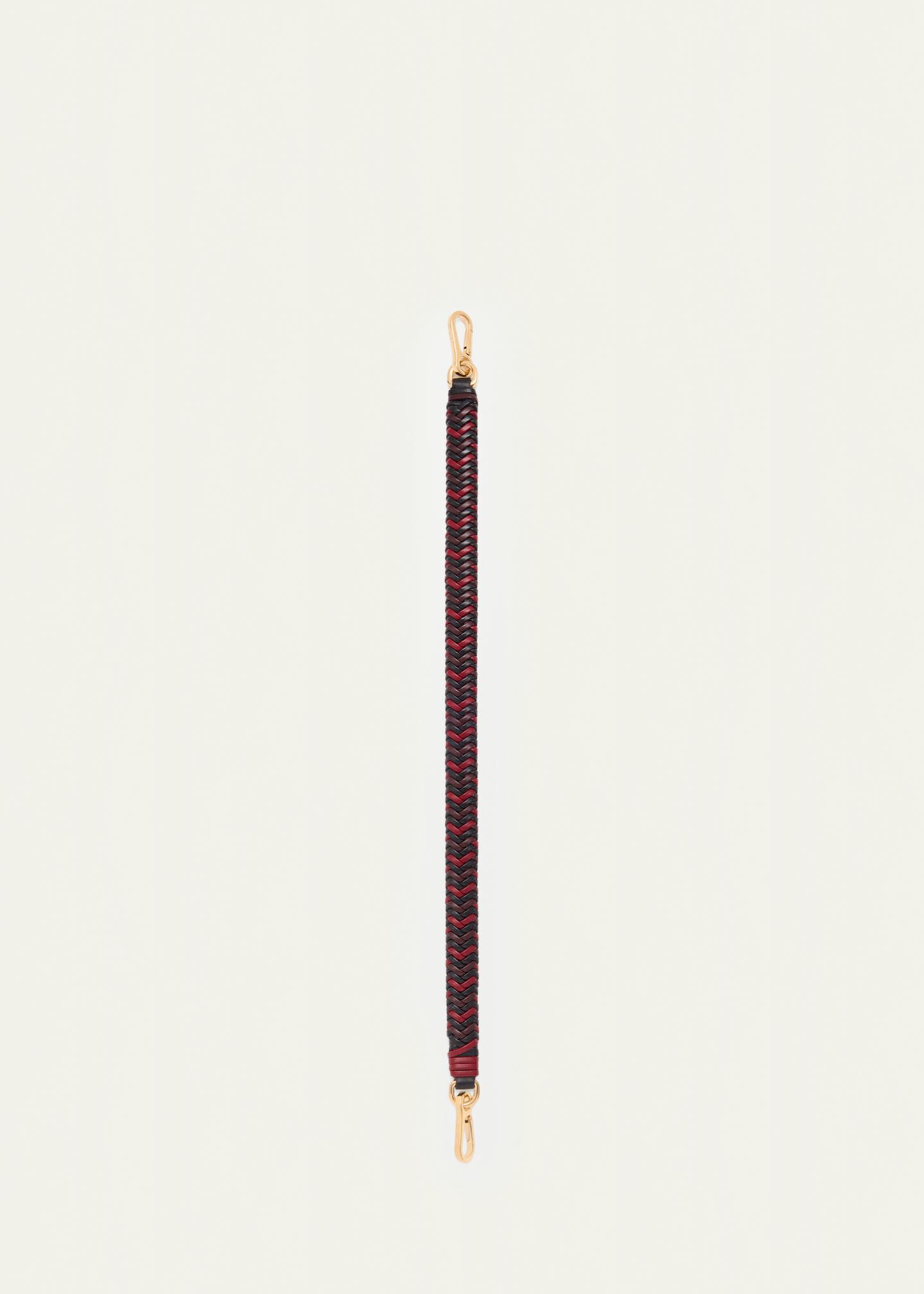 LOEWE Tricolor Woven Leather Shoulder Strap - Bergdorf Goodman