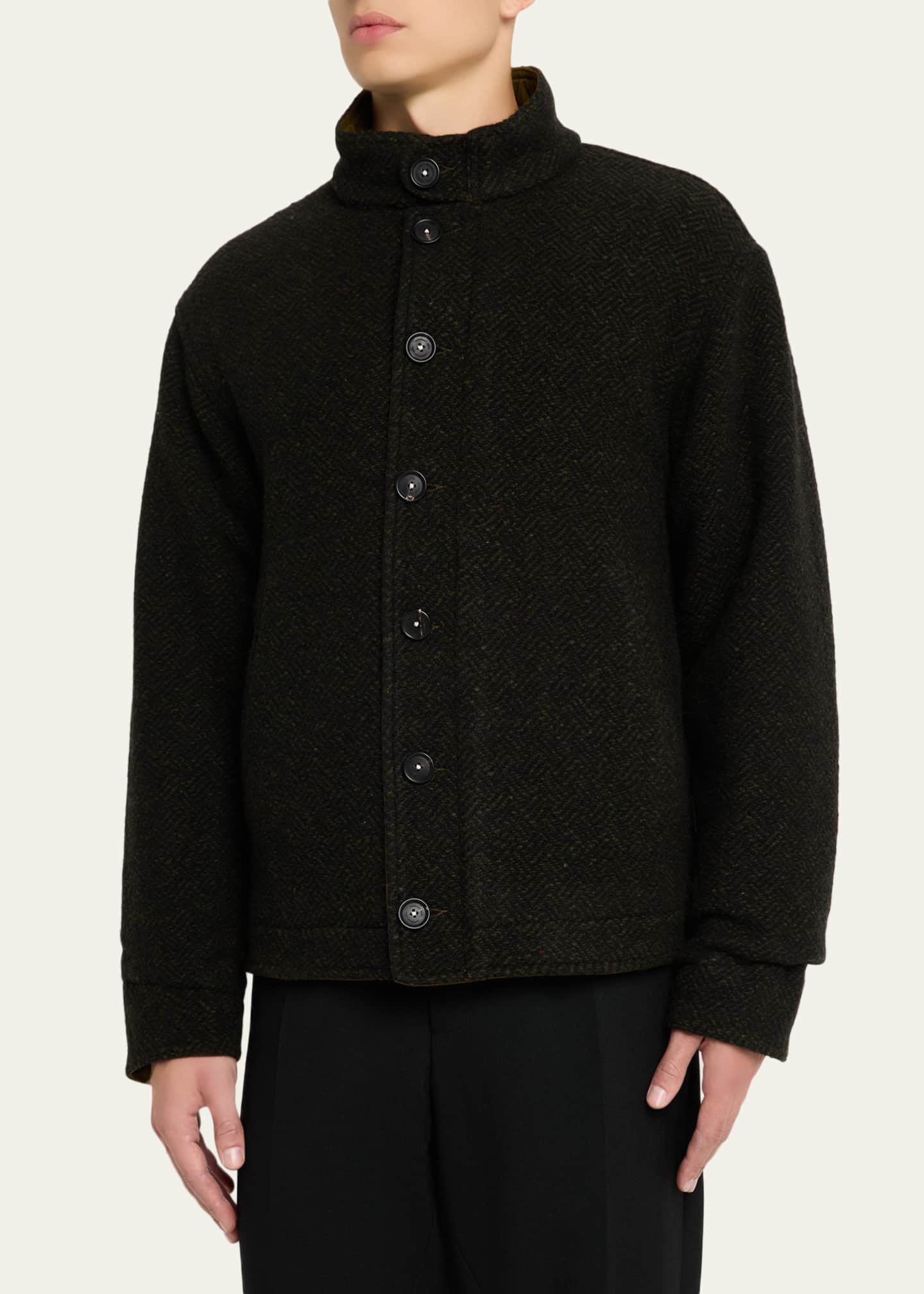Massimo Alba Men's Marcos Herringbone Virgin Wool Jacket