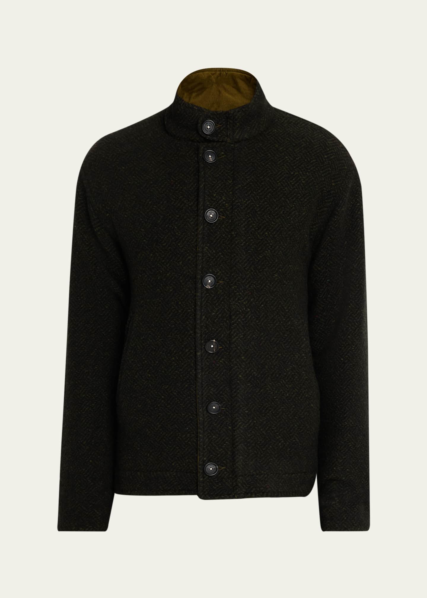 Massimo Alba Men's Marcos Herringbone Virgin Wool Jacket