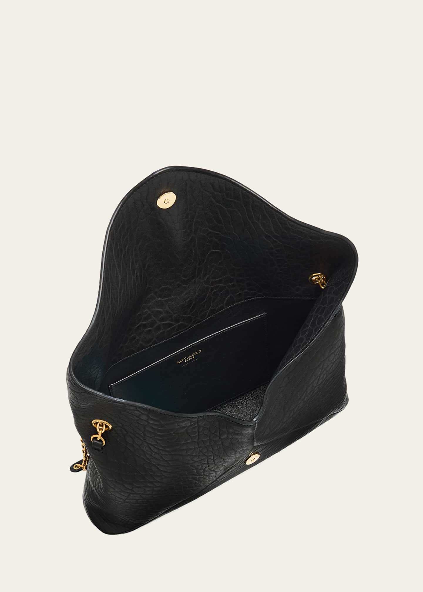 YSL Envelope Flap Shoulder Bag in Leather