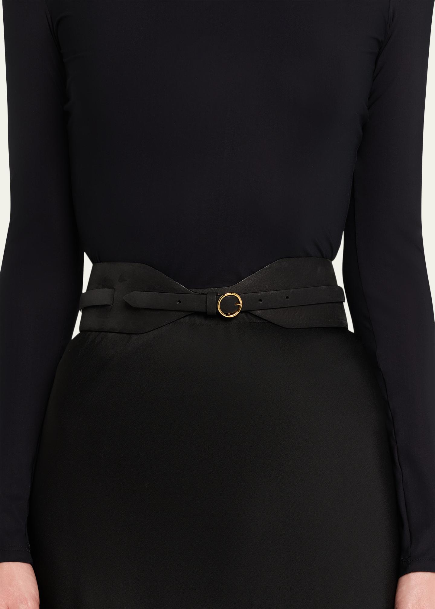 ALAÏA Nubuck Double Large Belt - Bergdorf Goodman