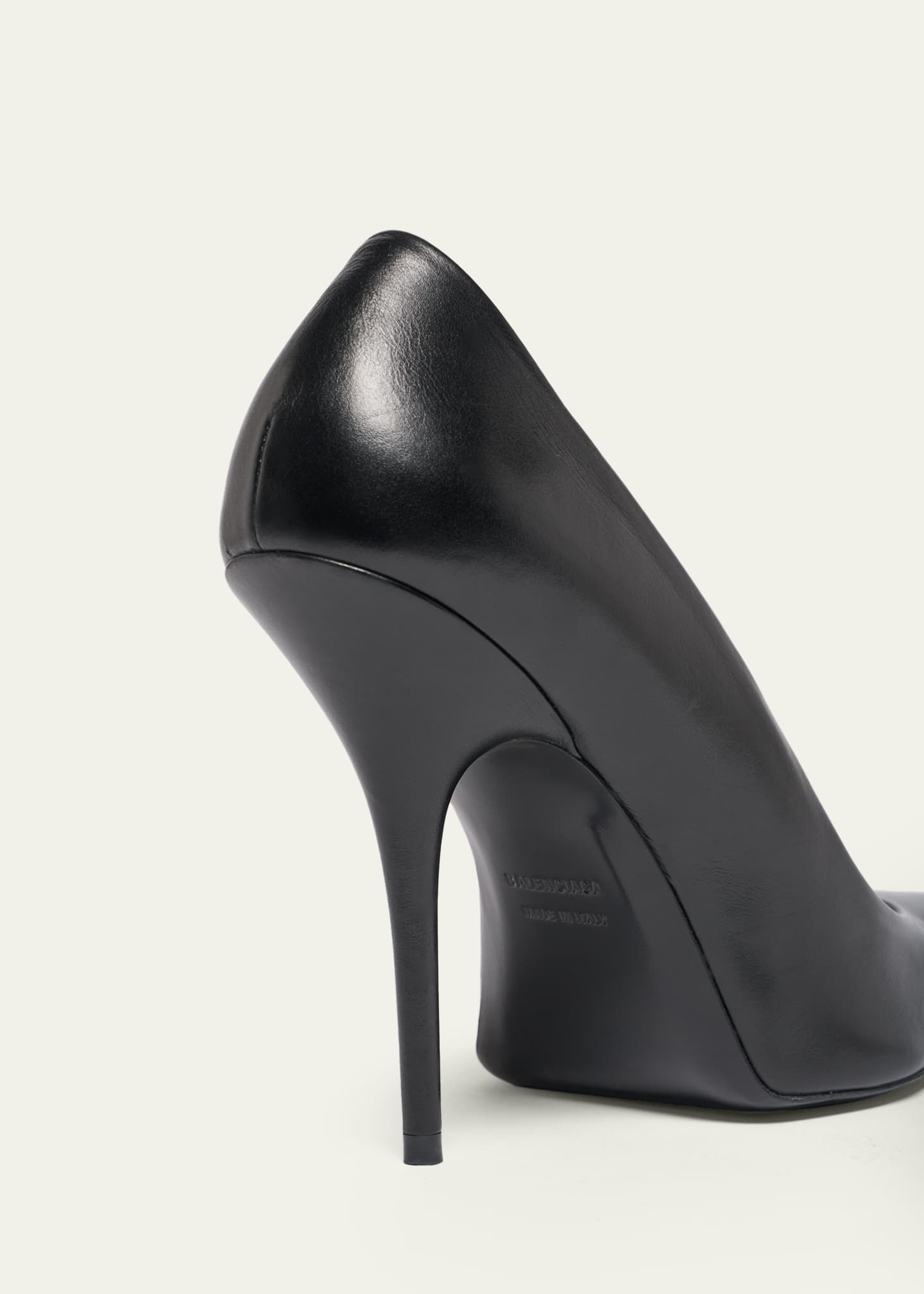 Balenciaga 90mm Avenue Leather Pointed-Toe Pumps - Bergdorf Goodman