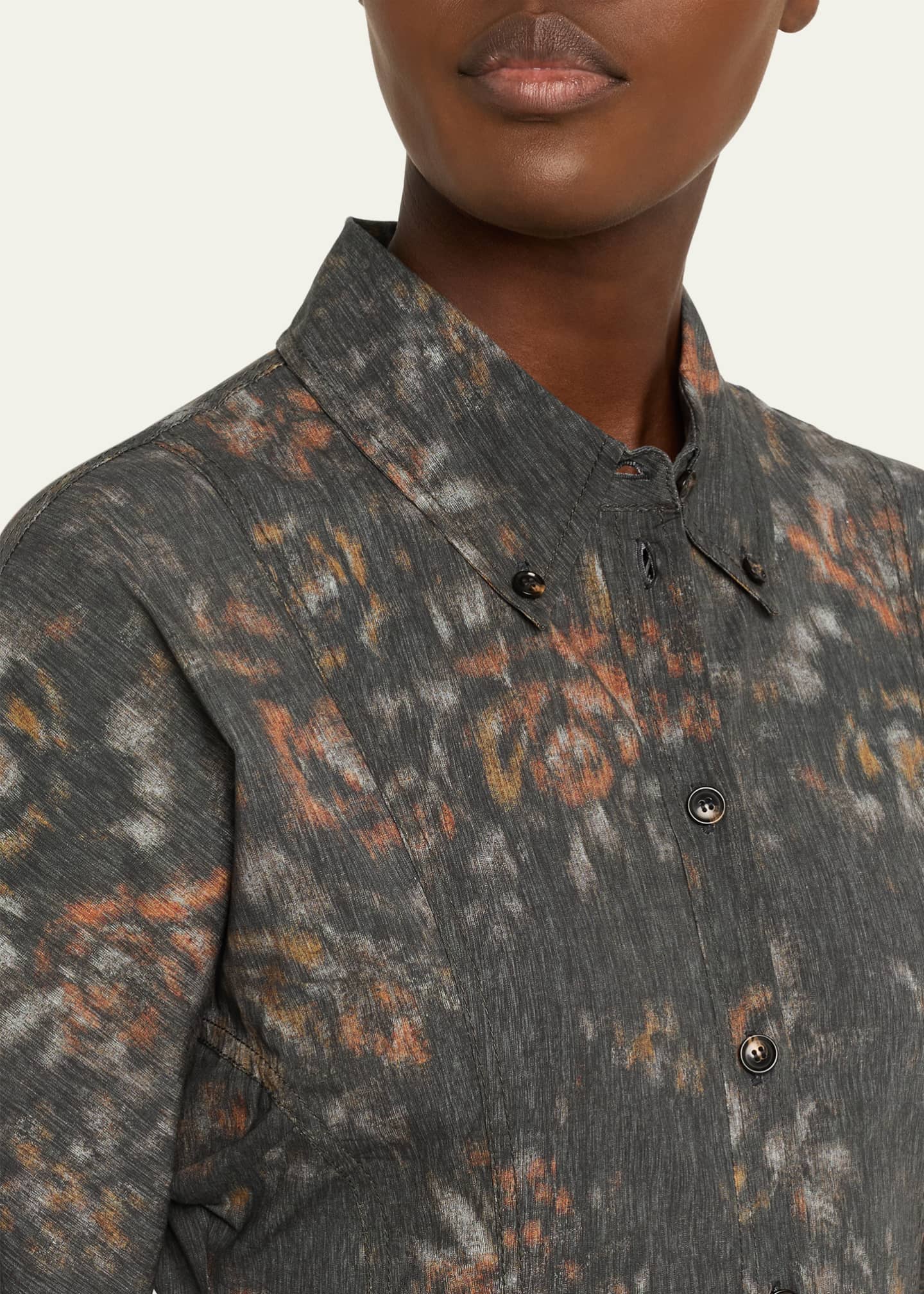 Ganni Phantom Floral Dress Grey - IT 38
