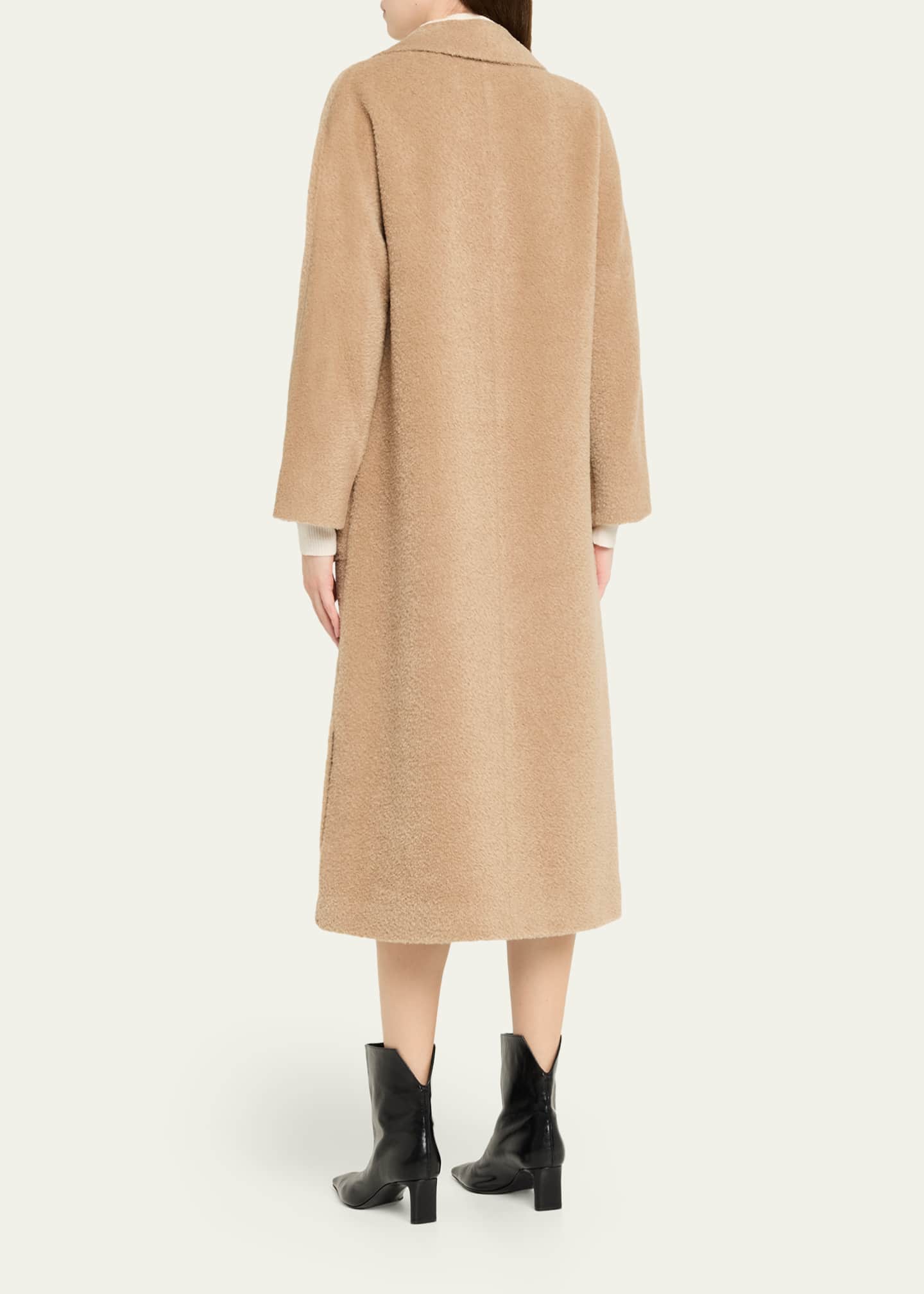 Cinzia Rocca Long Notch Collar Coat - Bergdorf Goodman