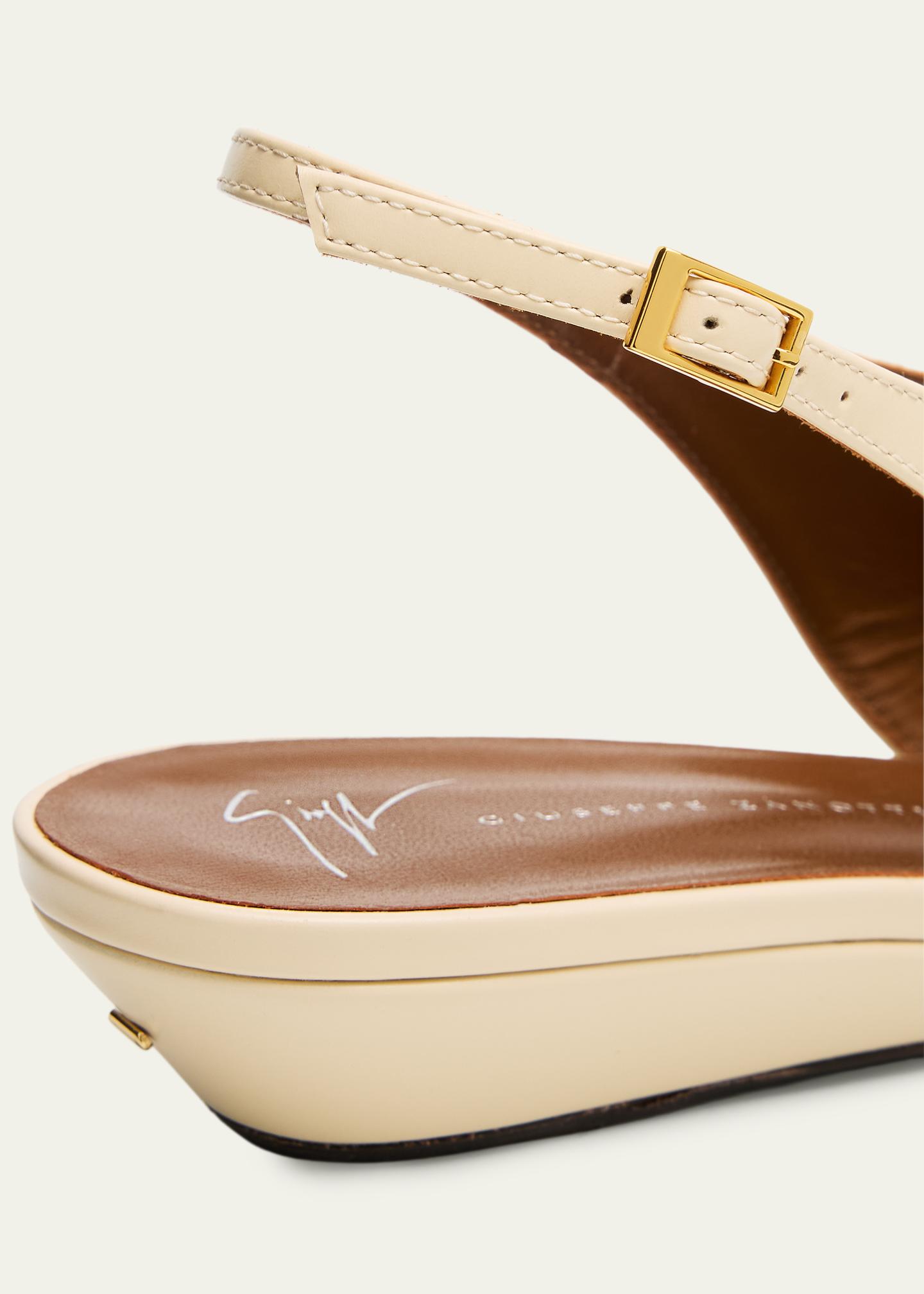 Giuseppe Zanotti Orsola Leather Wedge Pumps - Bergdorf Goodman