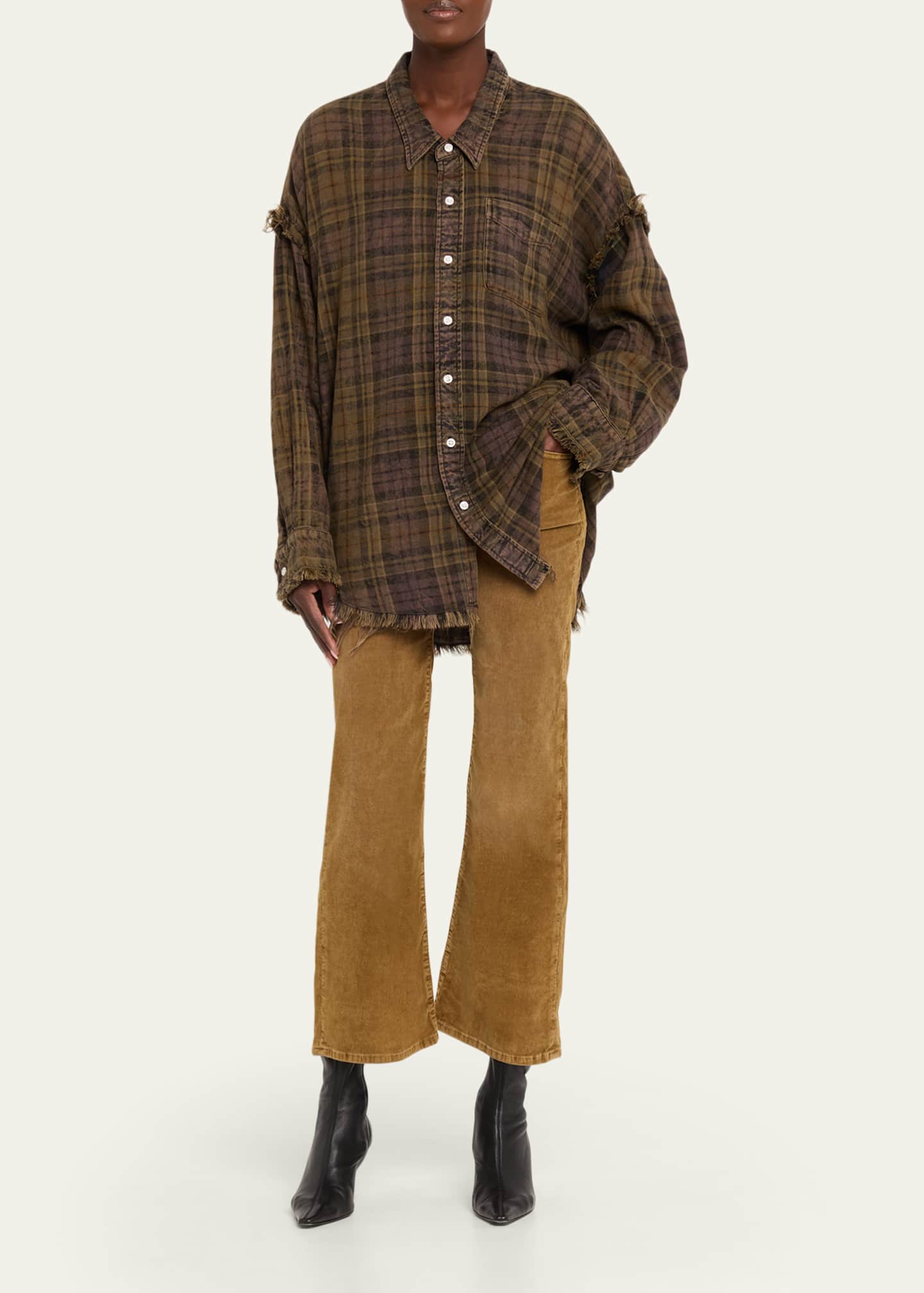 Joan Kick-Flare Corduroy Ankle Jeans