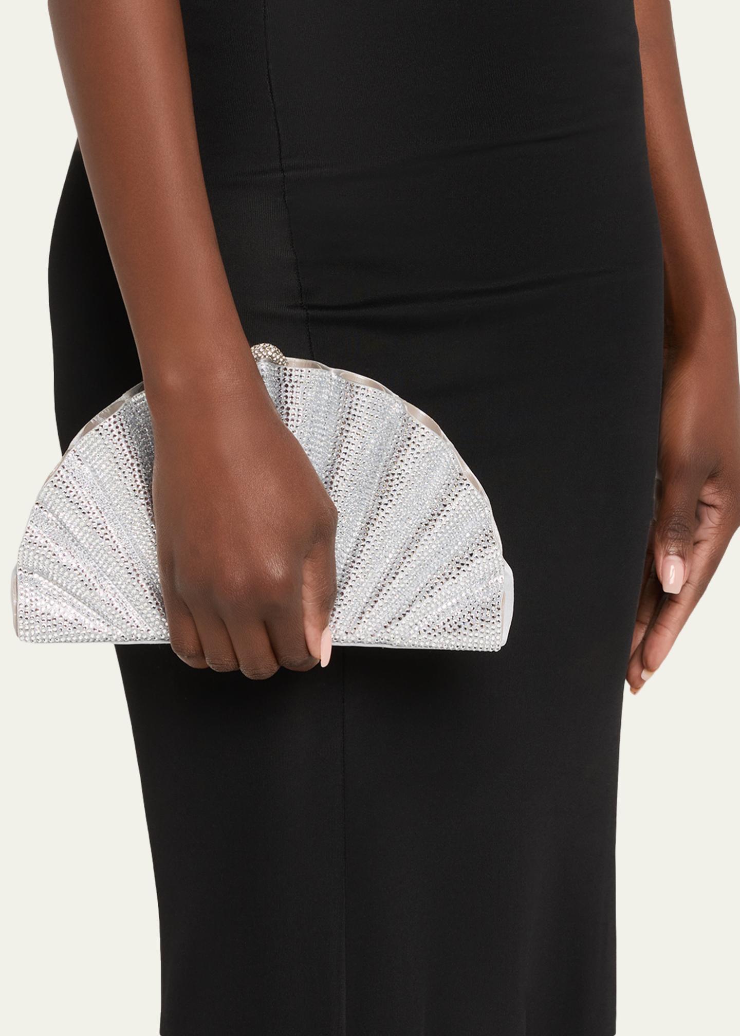 Judith Leiber Couture Origami Crystal Fan Clutch Bag - Bergdorf