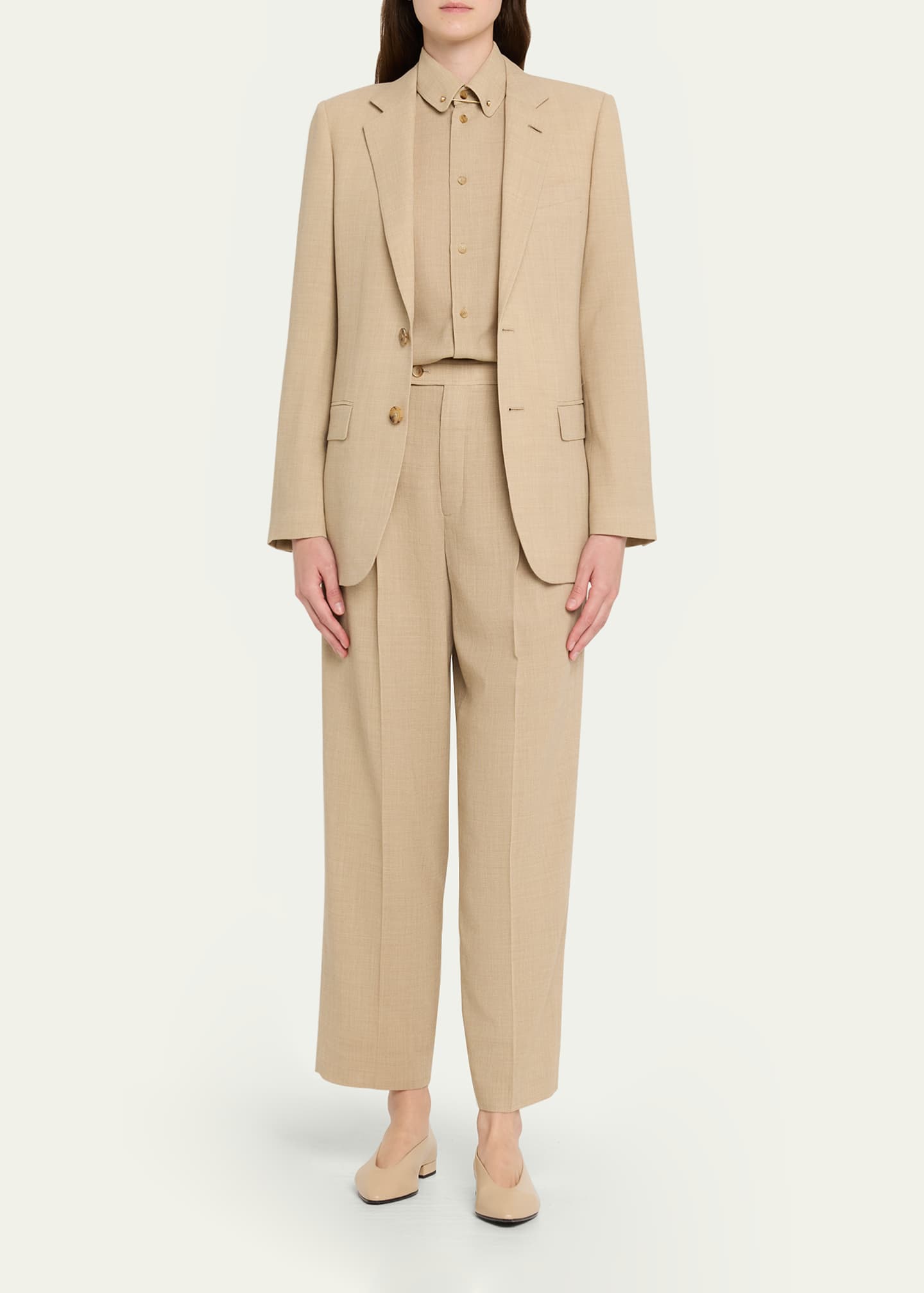 Loro Piana Joris Virgin Wool Trousers - Bergdorf Goodman