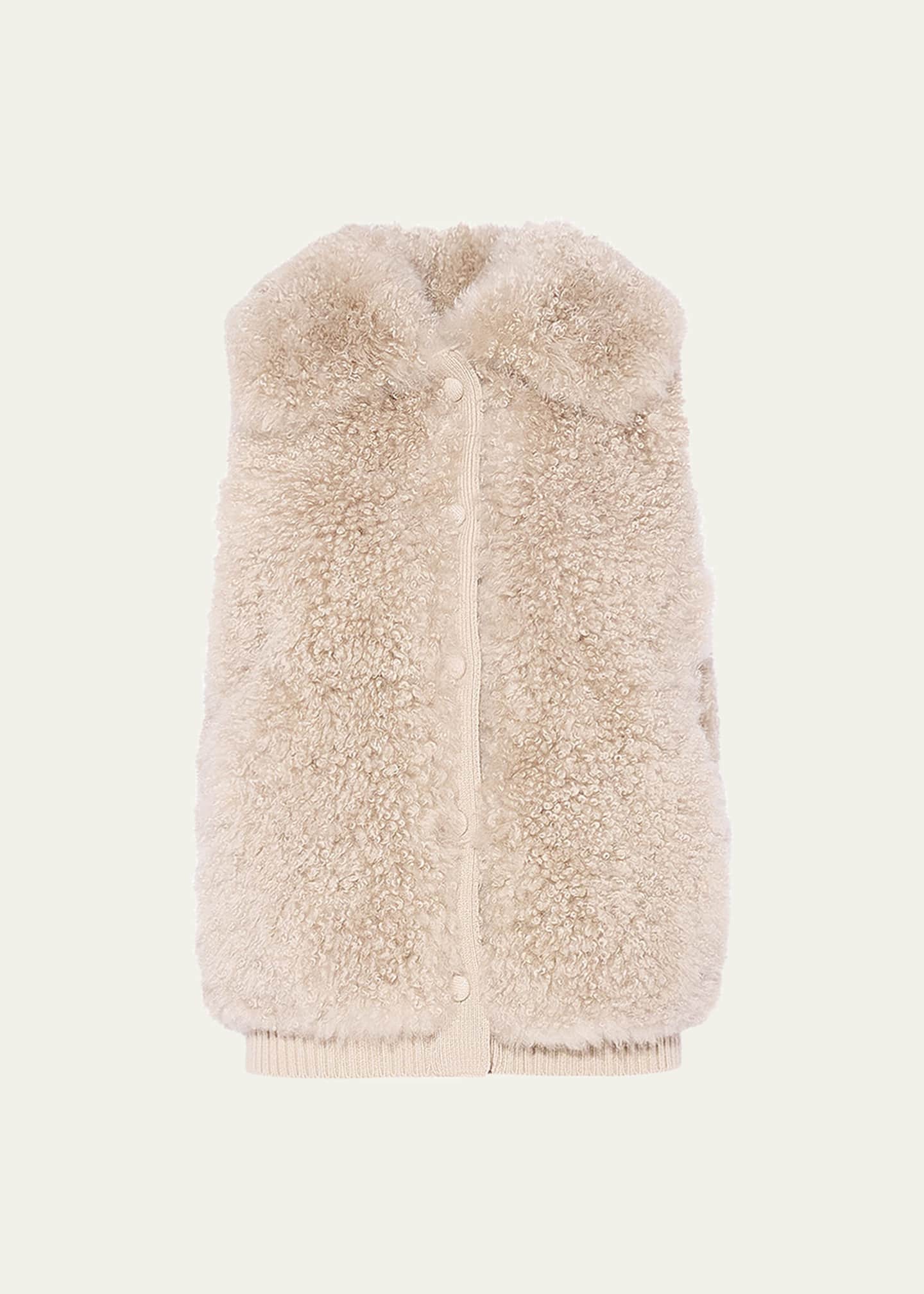 Yves Salomon Curly Shearling Vest - Bergdorf Goodman