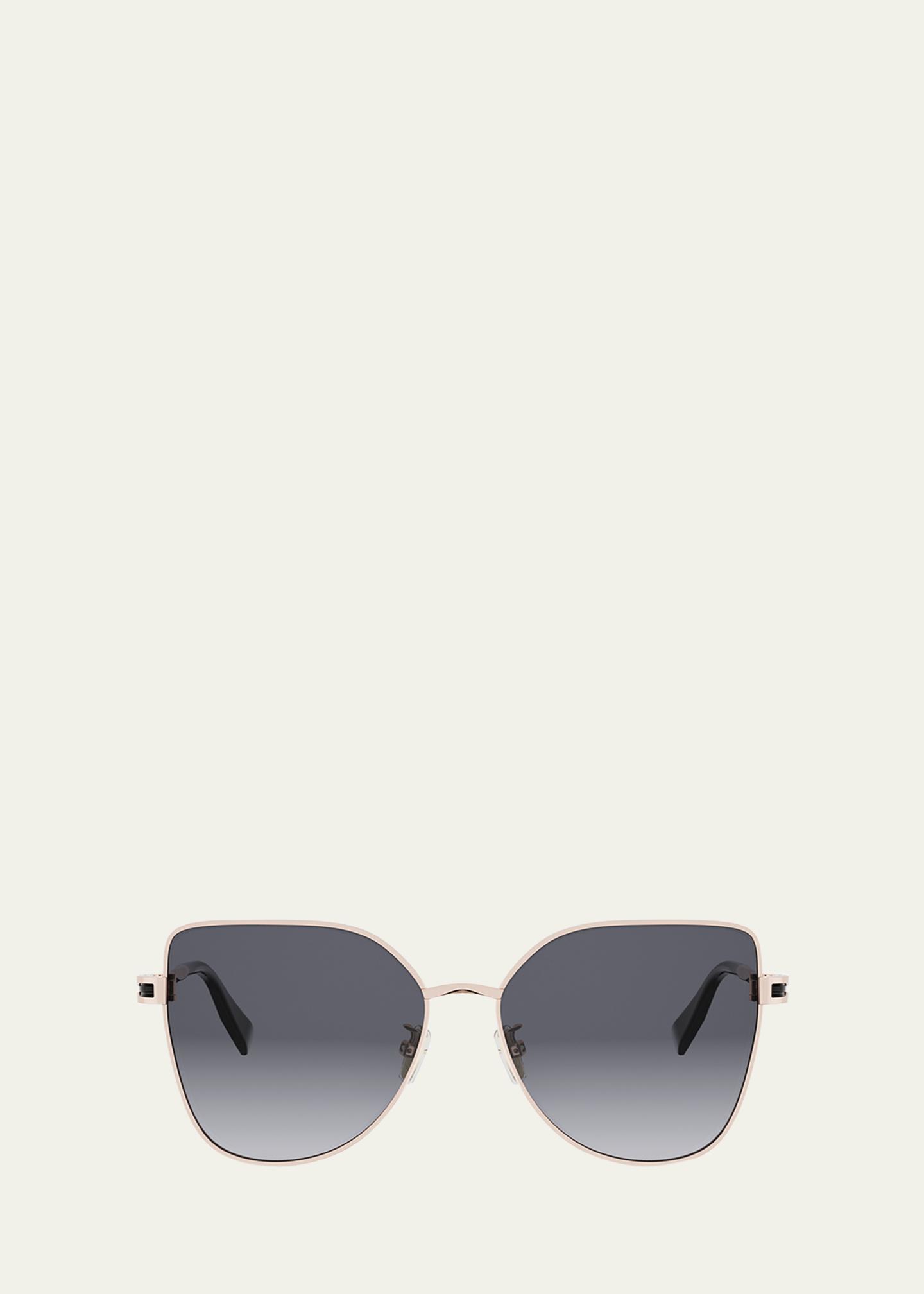 BVLGARI B.zero1 Metal Square Sunglasses - Bergdorf Goodman