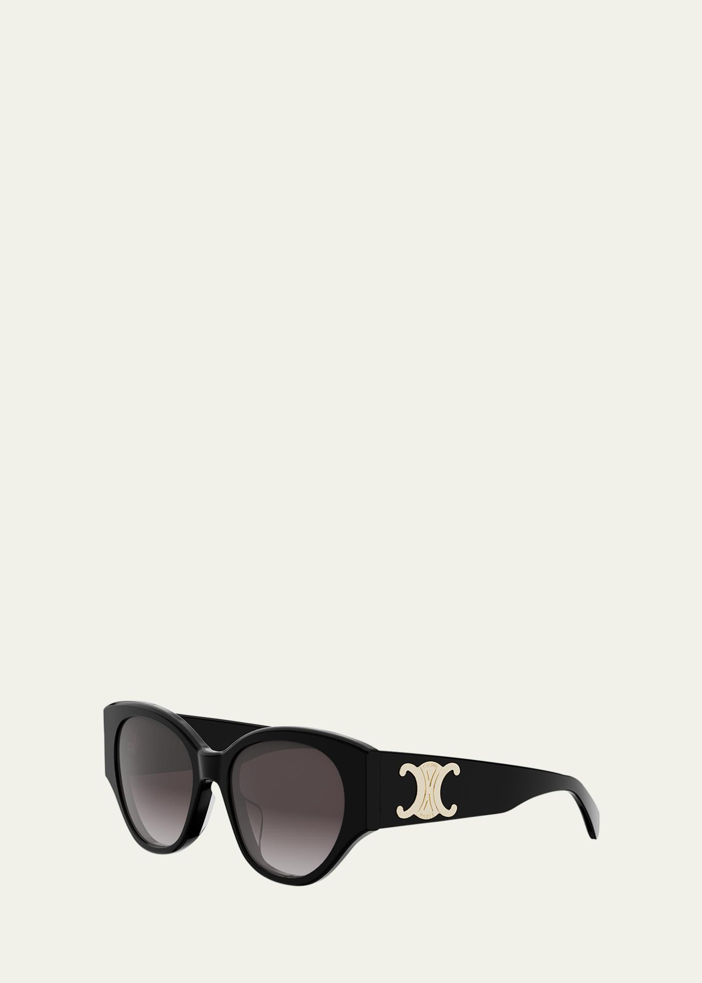 Celine Maxi Triomphe 55mm Butterfly Sunglasses - Bergdorf  display picture 1
