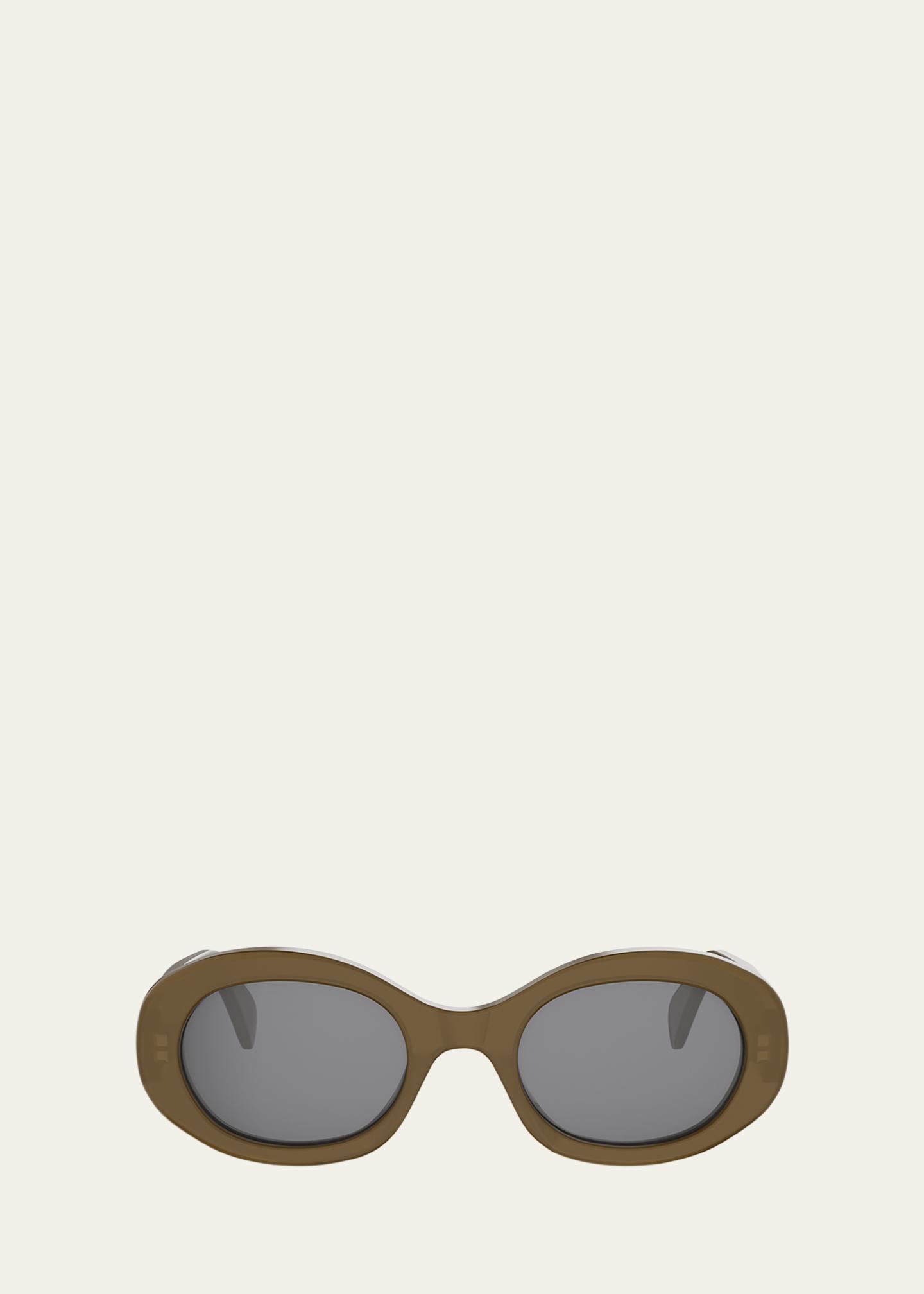 Celine Triomphe 52mm Oval Sunglasses - Bergdorf Goodman