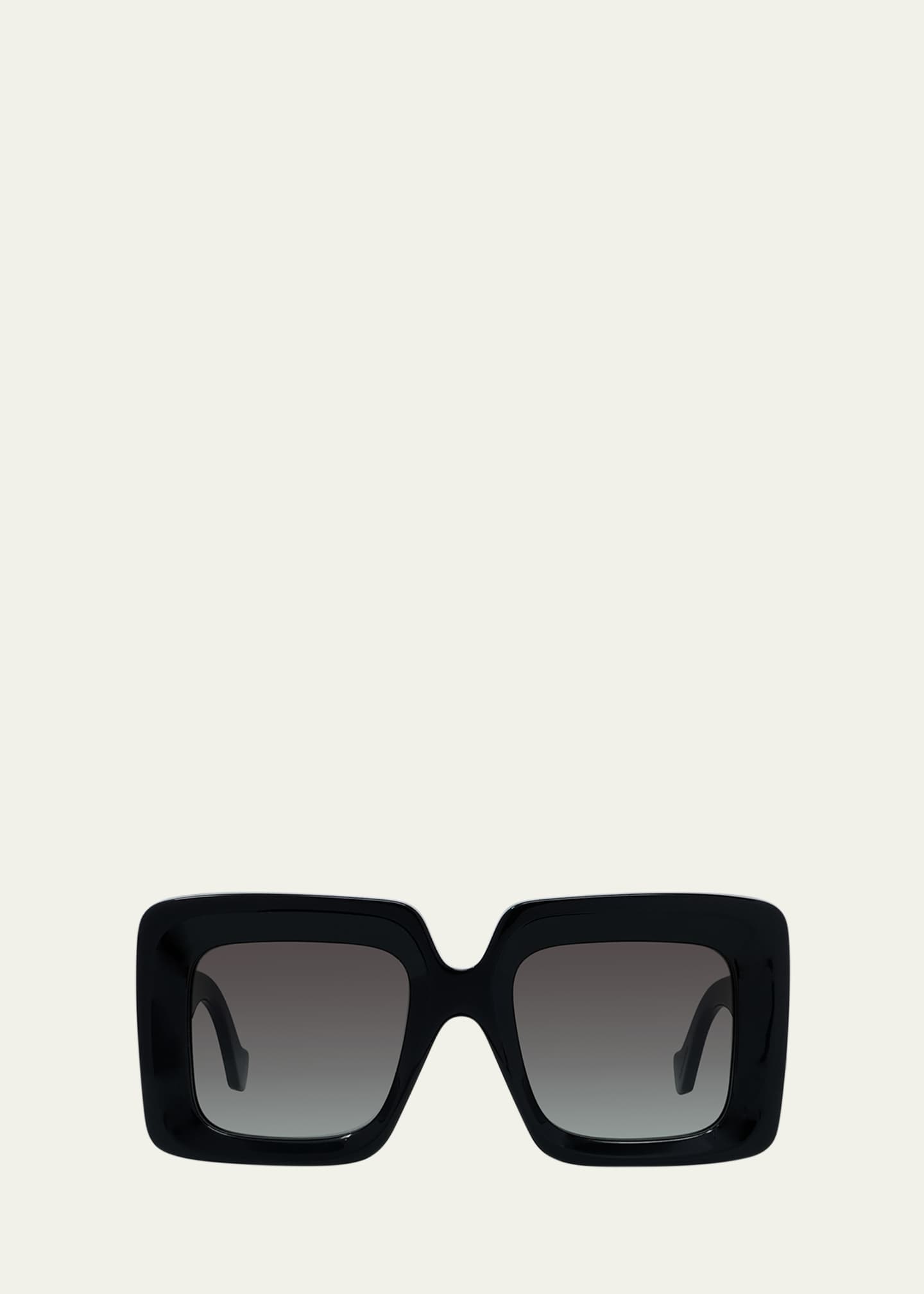 Loewe Anagram 51mm Oversized Square Sunglasses - Bergdorf Goodman