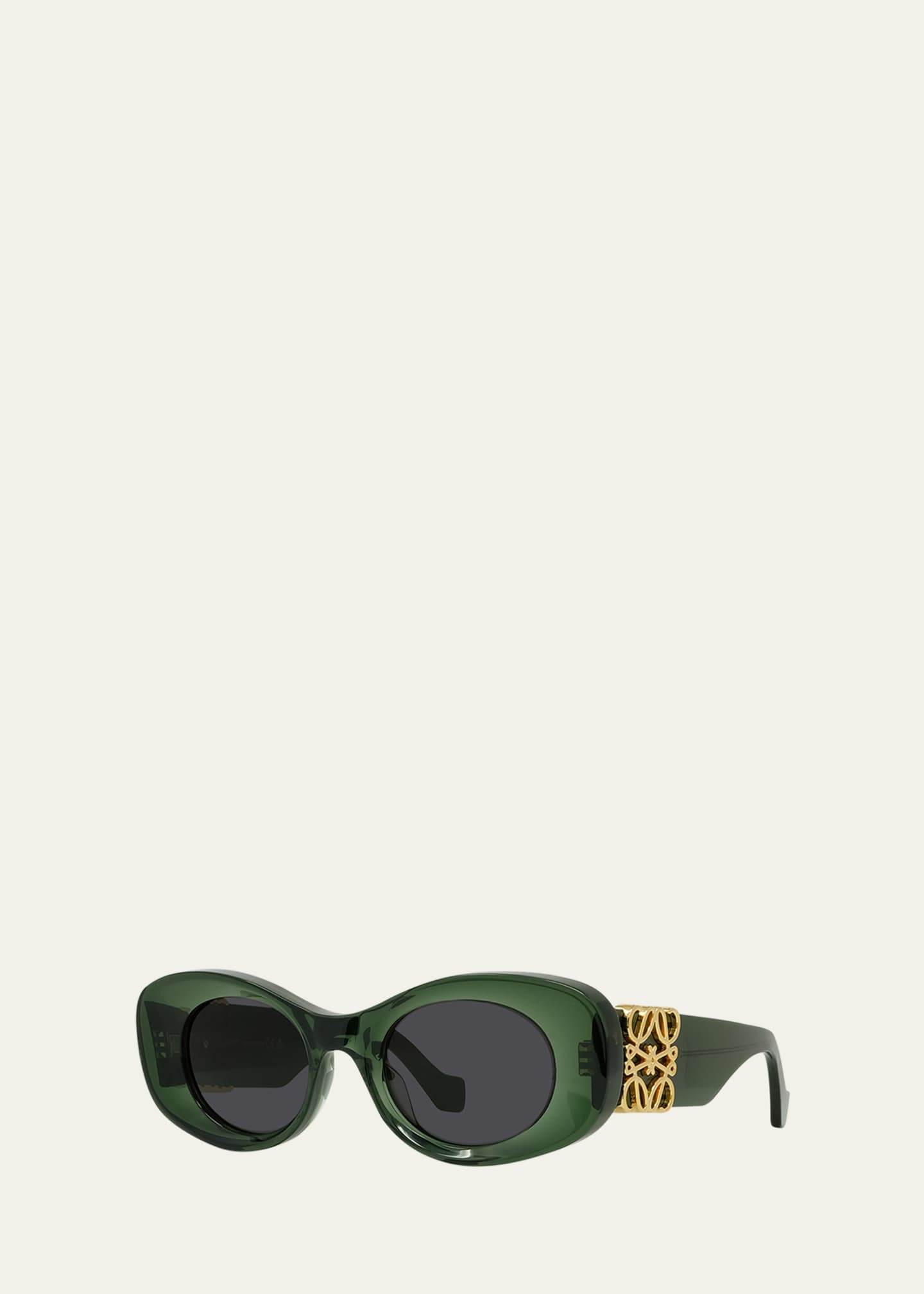 Loewe Anagram 49mm Oval Sunglasses - Bergdorf Goodman