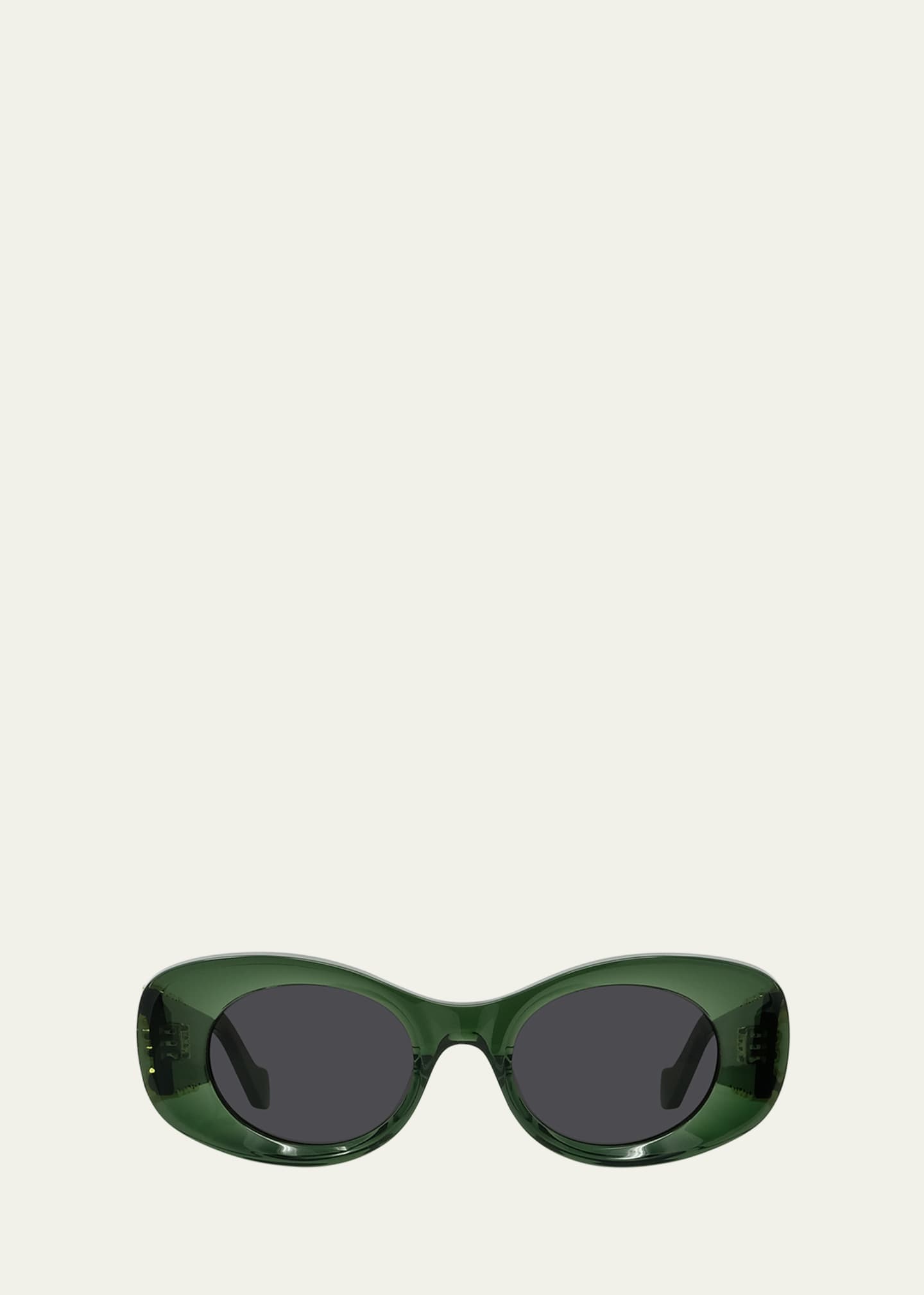 Loewe Anagram 49mm Oval Sunglasses - Bergdorf Goodman