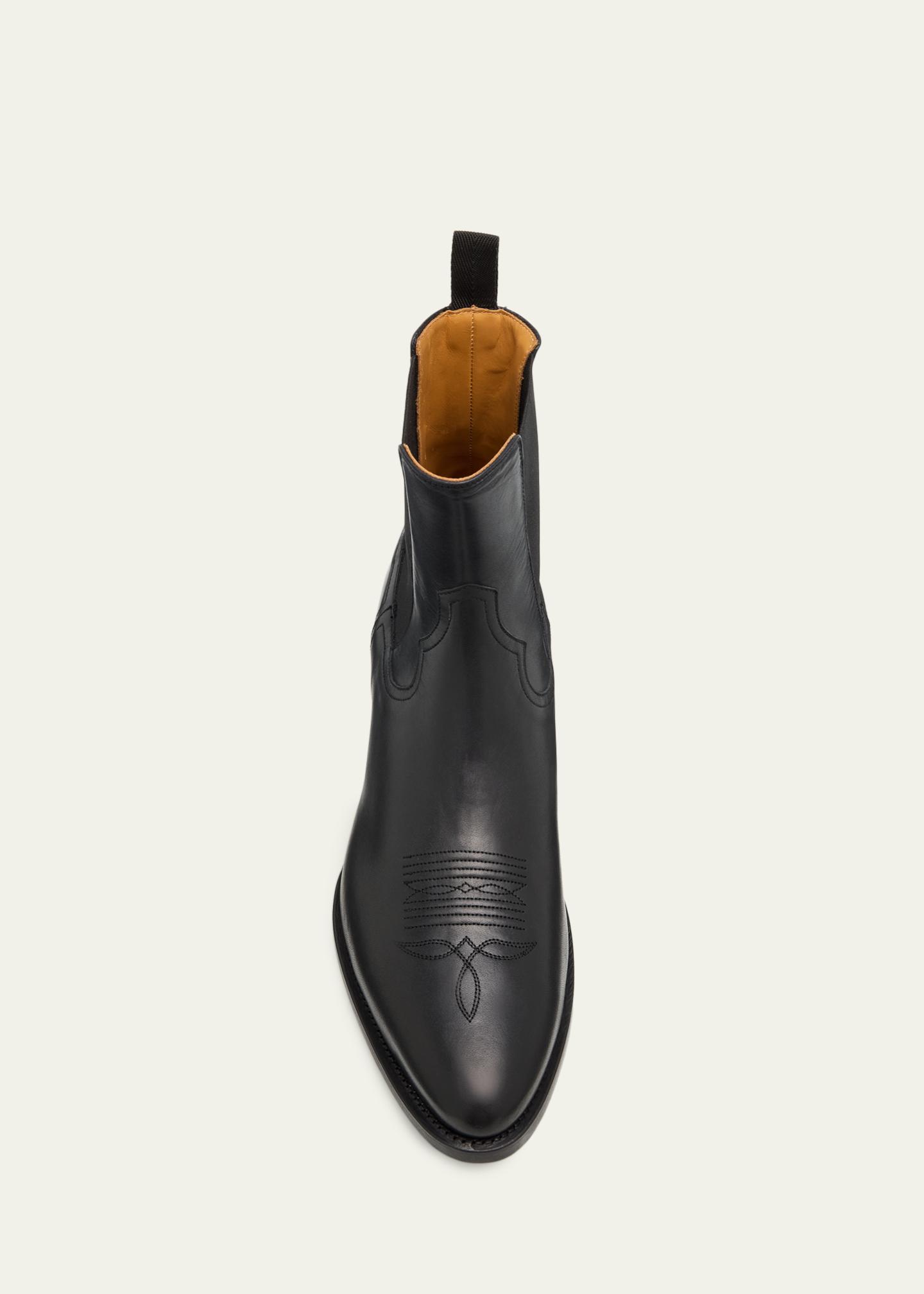 Ralph Lauren Purple Label Leather Chelsea Western Boot 