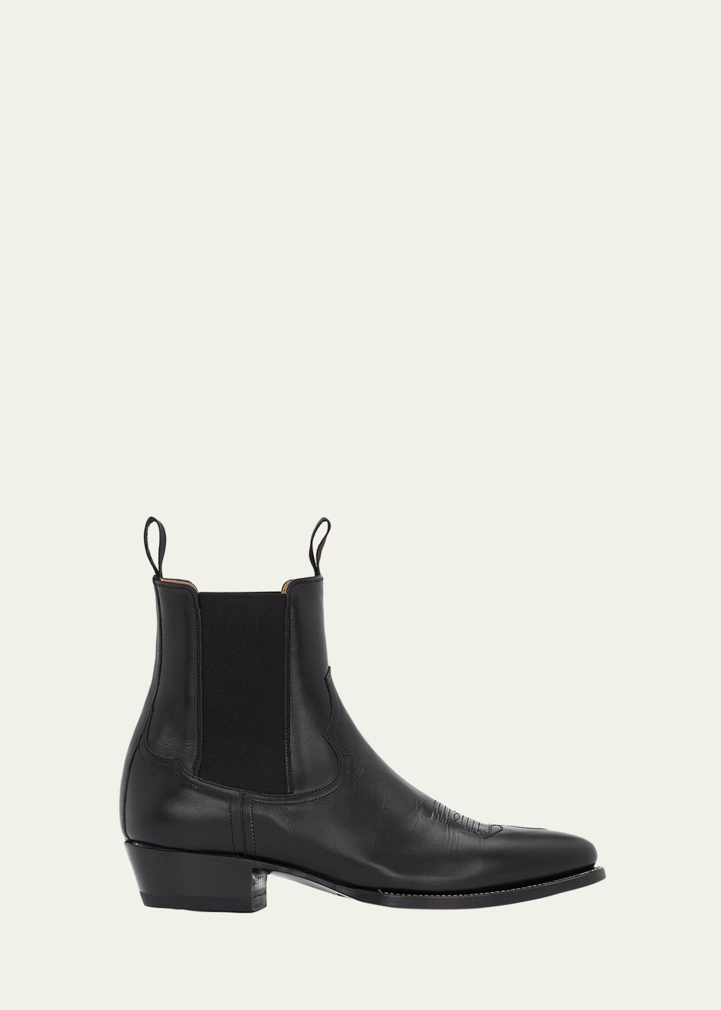 Ralph Lauren Purple Label Leather Chelsea Western Boot  display picture 1