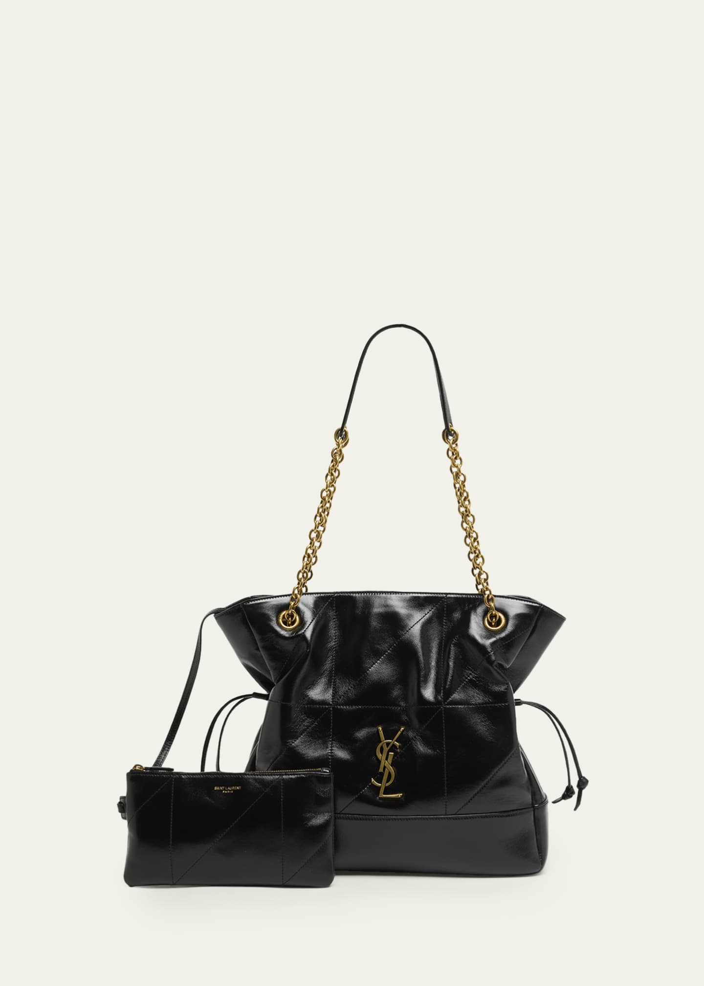 Saint Laurent Jamie 4.3 Small YSL Shopper Tote Bag in Leather