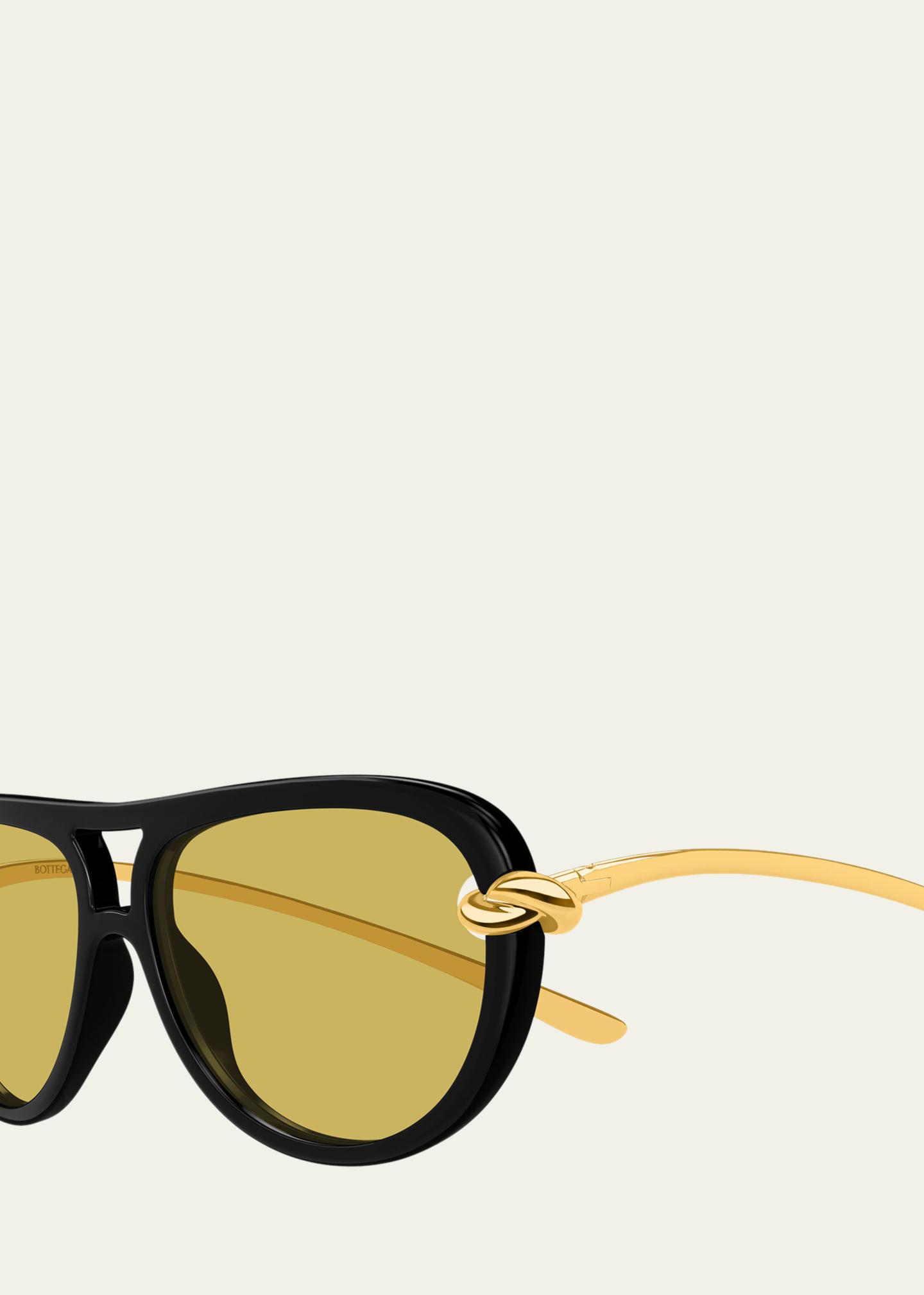 BOTTEGA VENETA
58MM Pilot Sunglasses Bottega Veneta Apres Ski 58MM Pilot Sunglasses | Saks Fifth  main image 4