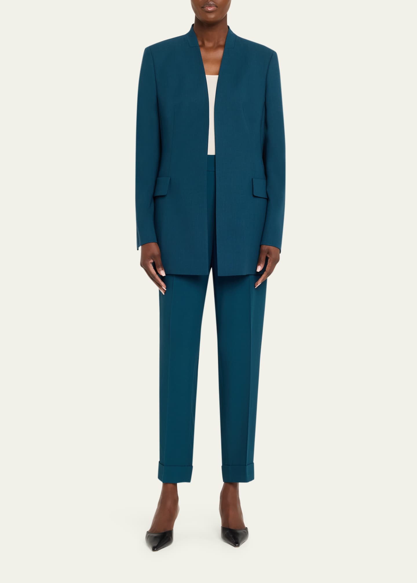 Akris Alvar Open Tailored Jacket - Bergdorf Goodman