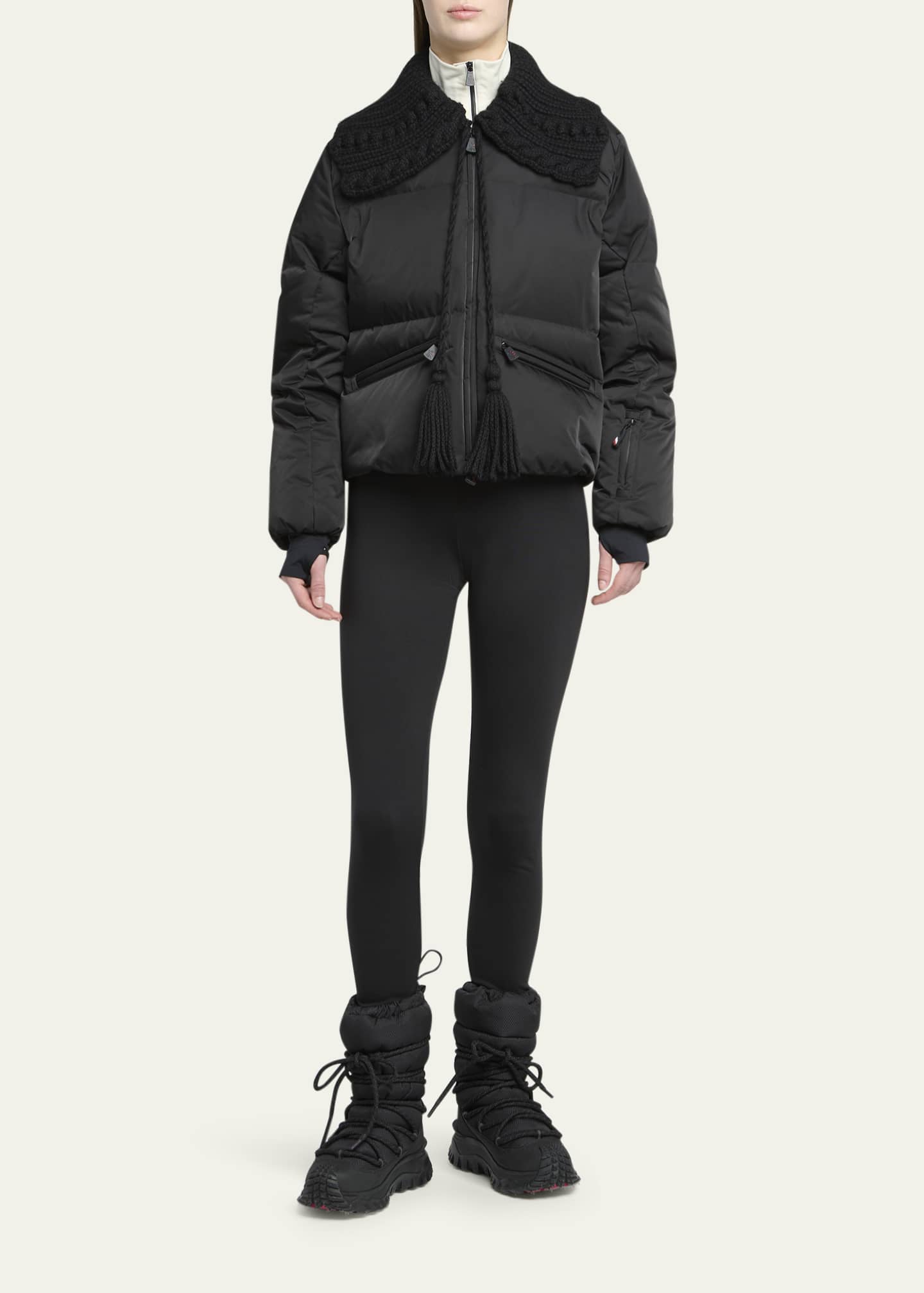 Moncler Grenoble Furtschella Down Bomber Jacket with Detachable