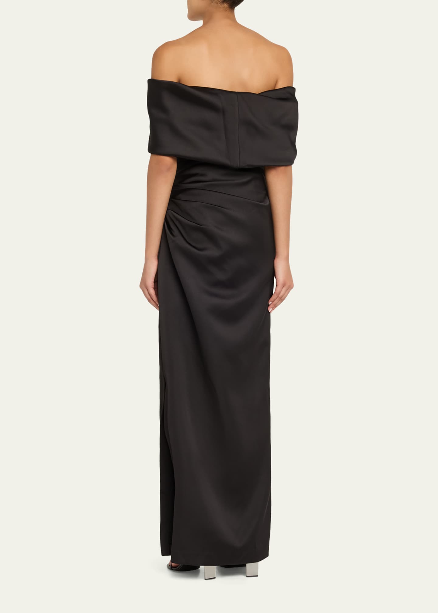 green emerald velvet dress Simkhai Women's Navina Satin Embellished Gown in Sapphire, Size 12