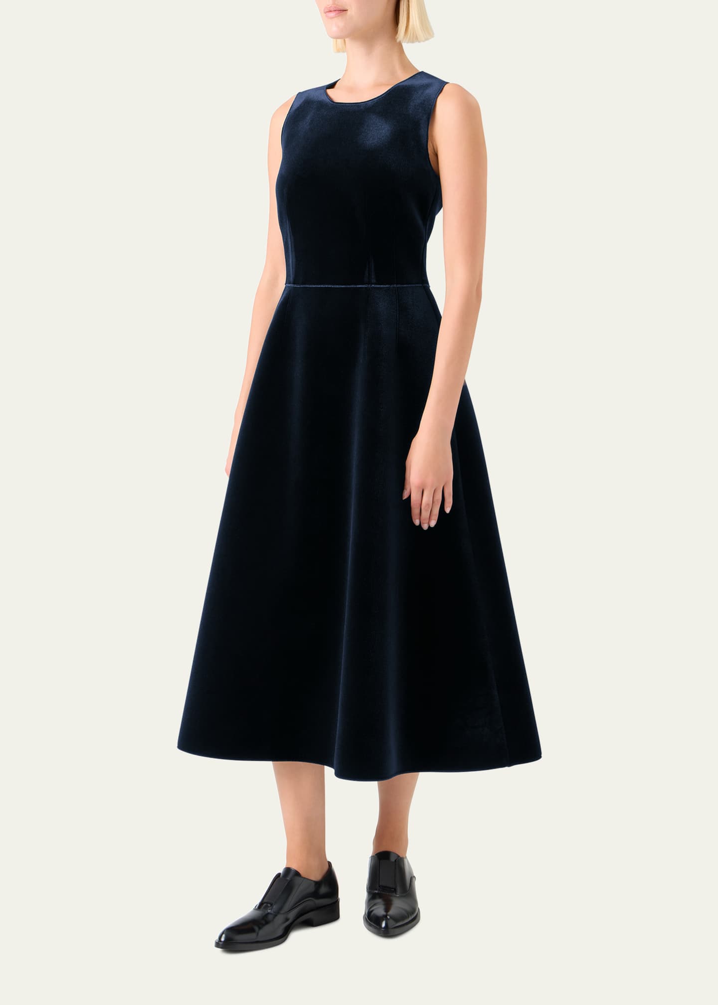 akris cocktail dresses Flared Cocktail Dress in Indian Silk Ottoman peach / 10