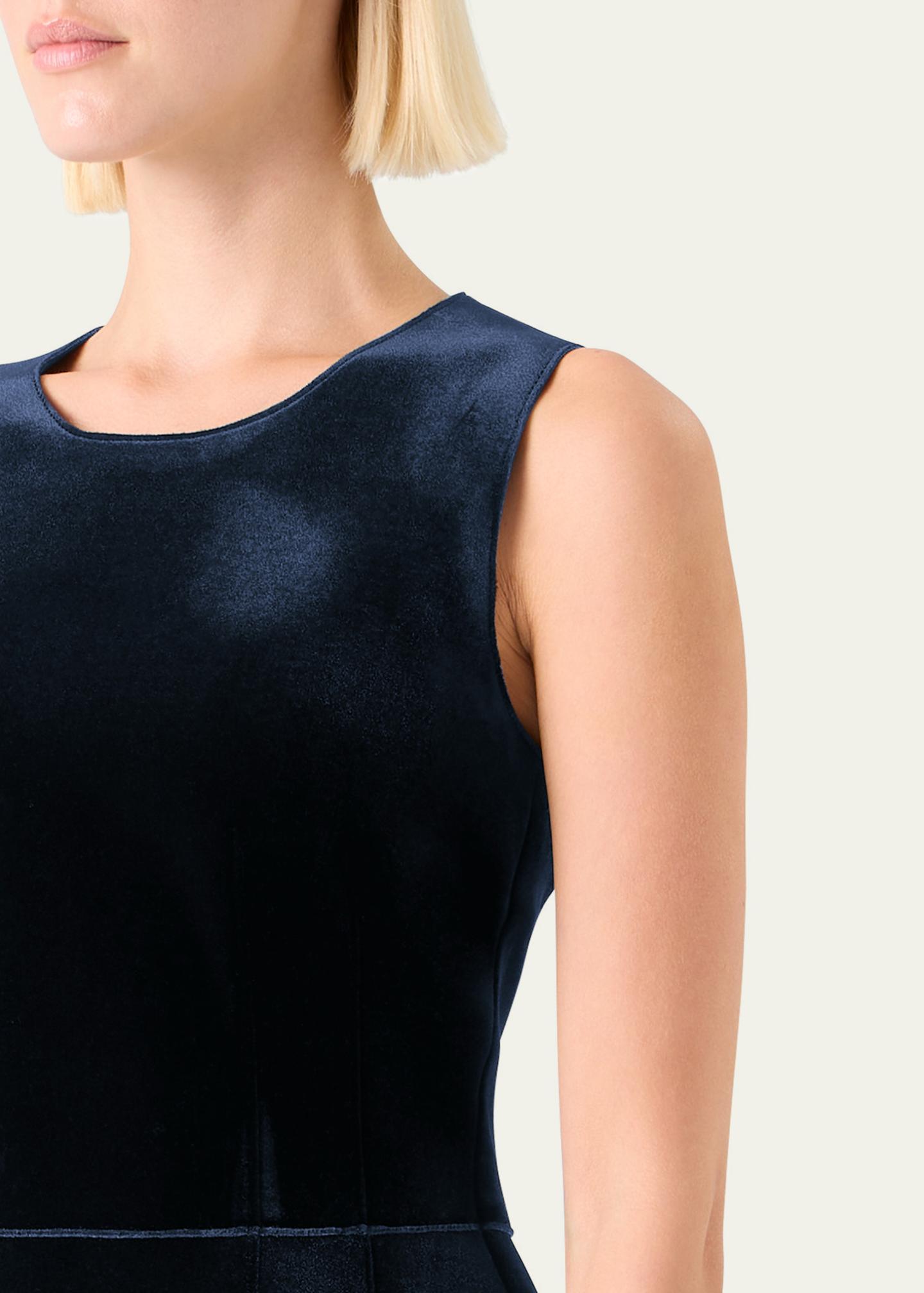 akris cocktail dresses Sleeveless Velvet Midi Dress, Blue, Women's, 16 Cocktail & Party Wedding Guest Sleeveless Dresses Royal Blue Corsage - Sequin dress The entrepreneurial designer first Size:Size 24W TV series