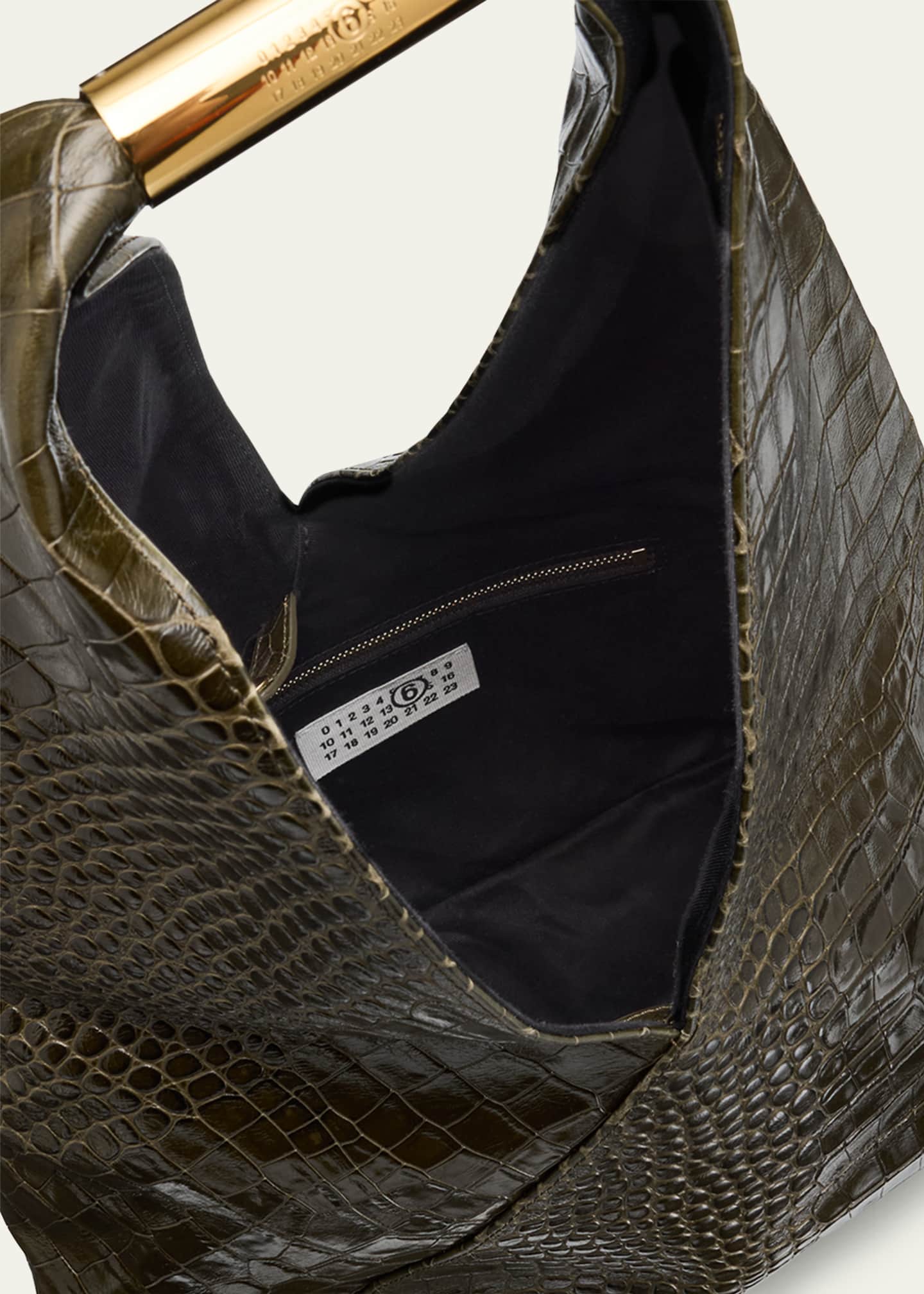 Maison Margiela Japanese Croc-Embossed Leather Tote Bag - Bergdorf