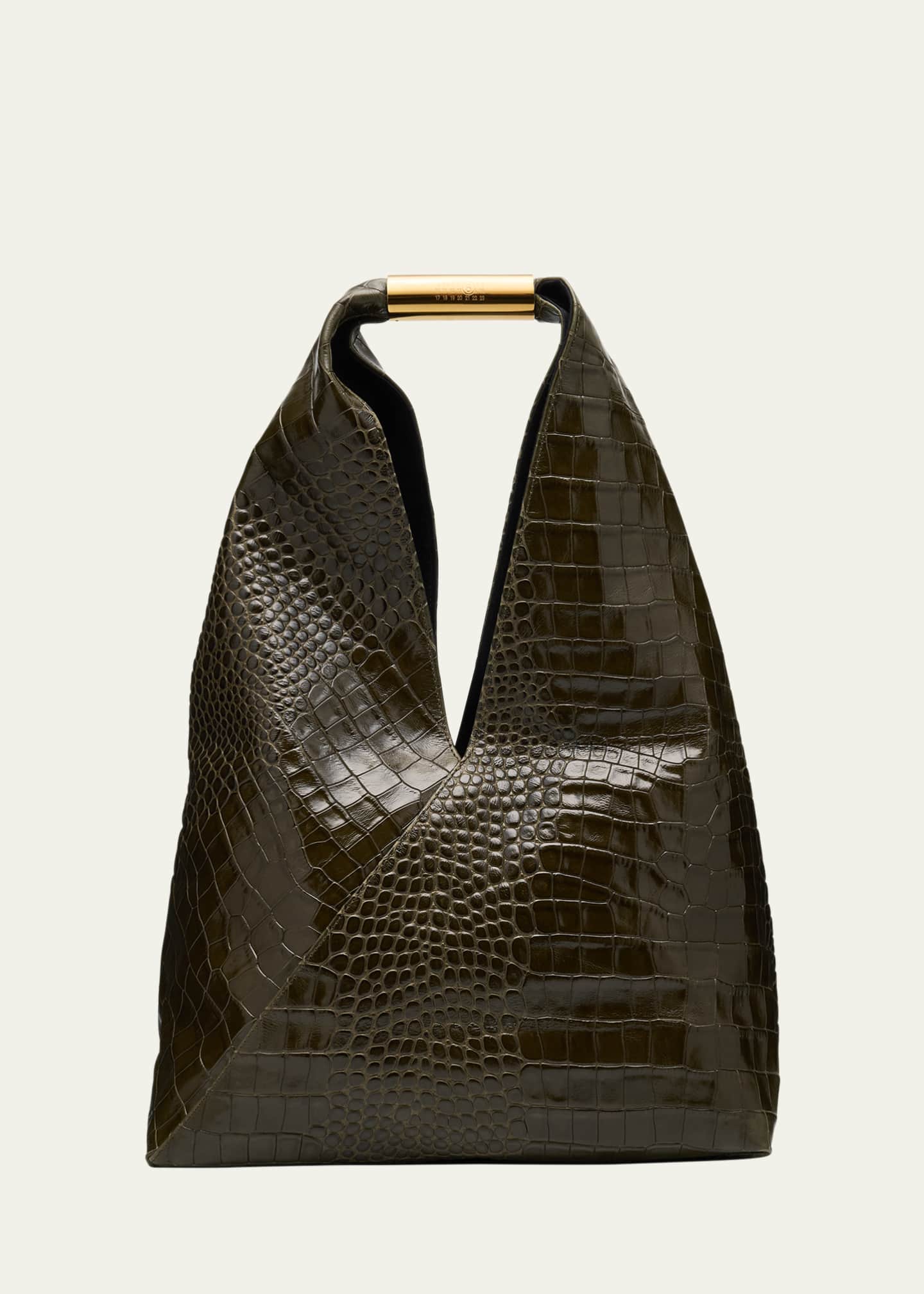 らら　Maison Margiela クロシェト Maison Margiela Japanese Croc-Embossed Leather Tote Bag - Bergdorf