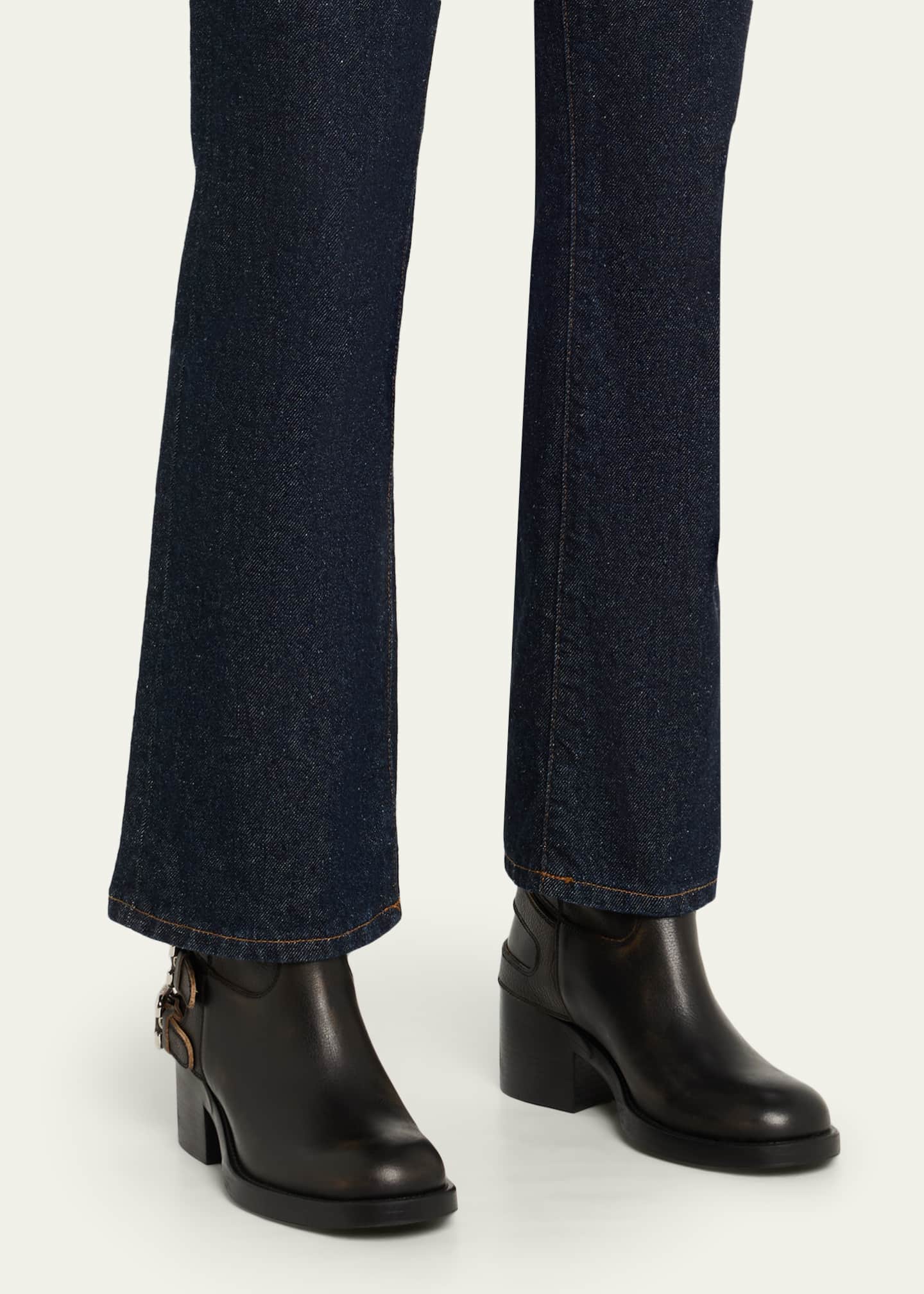 Chloé ブラックショートブーツ Chloe Black Leather Ankle Boot | Ankle Boots | Footwear