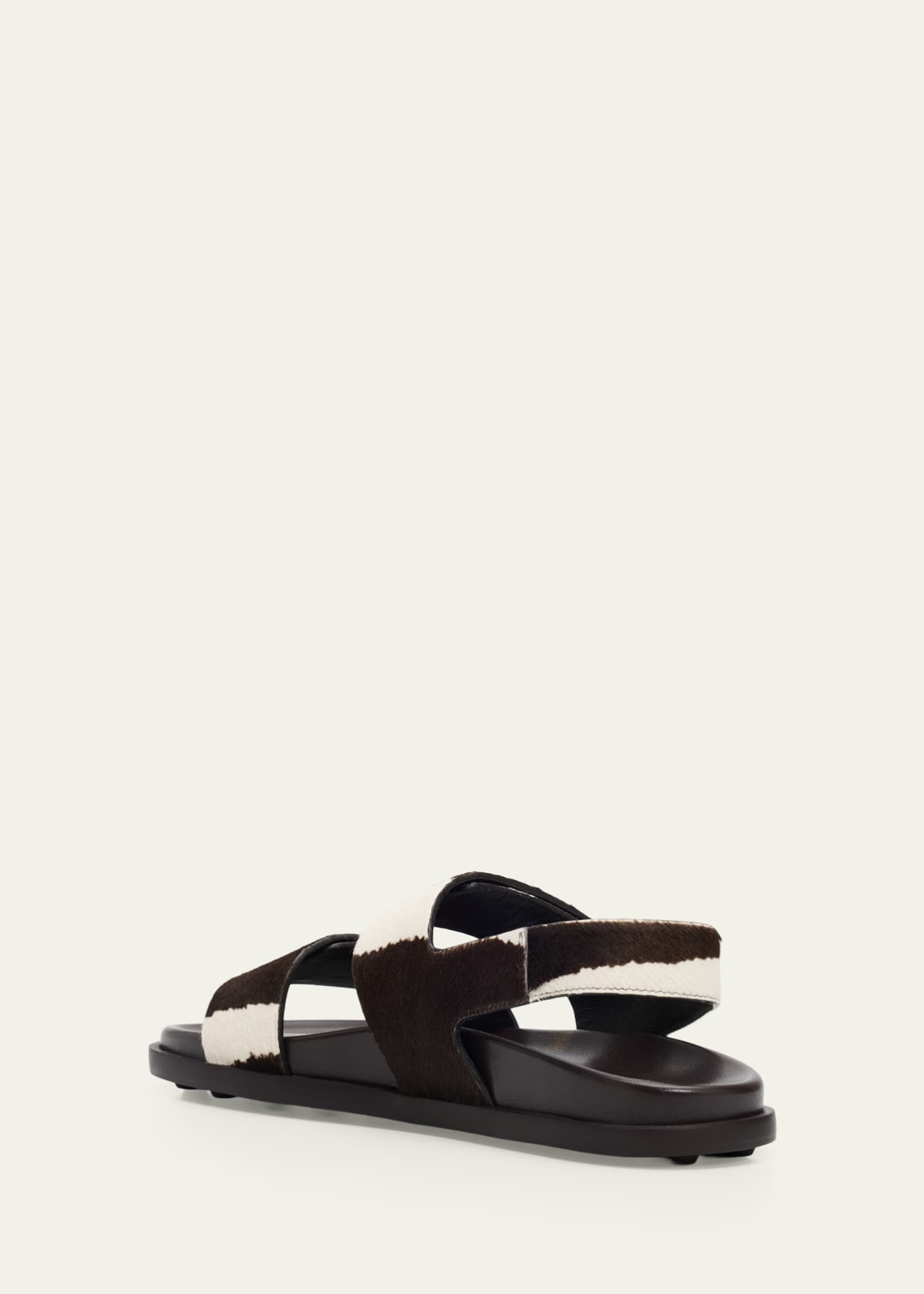Tod's Zebra-Printed Calf Hair Slingback Sandals - Bergdorf Goodman