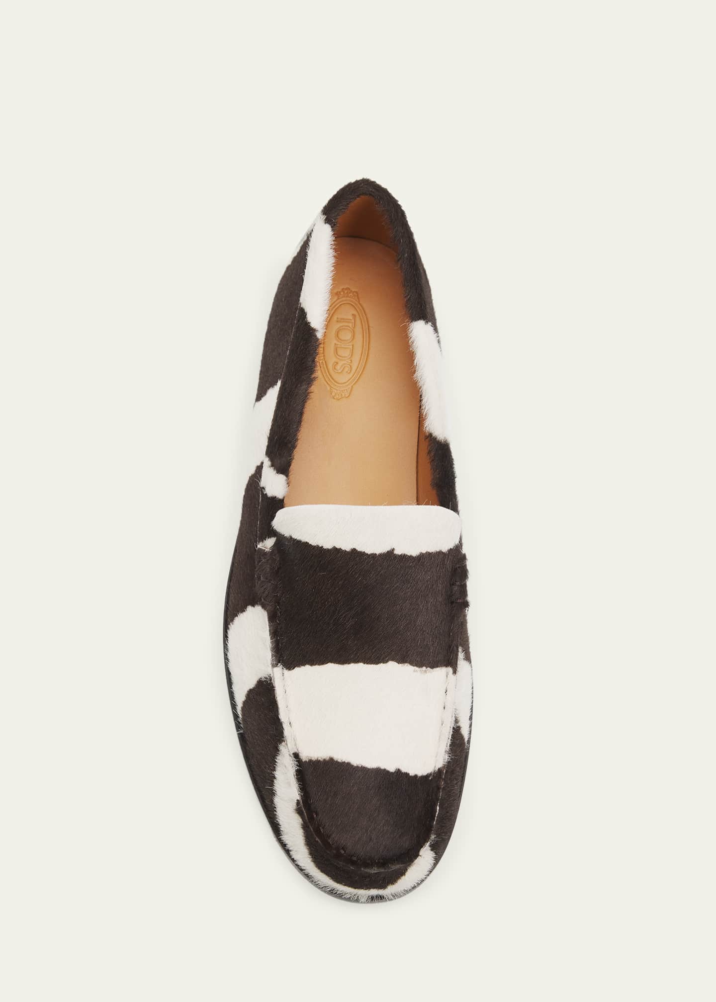 【Haru✨】　TOD'S ゼブラ柄 ハラコ ローファー Tod's Metal Dots Zebra-Printed Calf Hair Loafers - Bergdorf Goodman