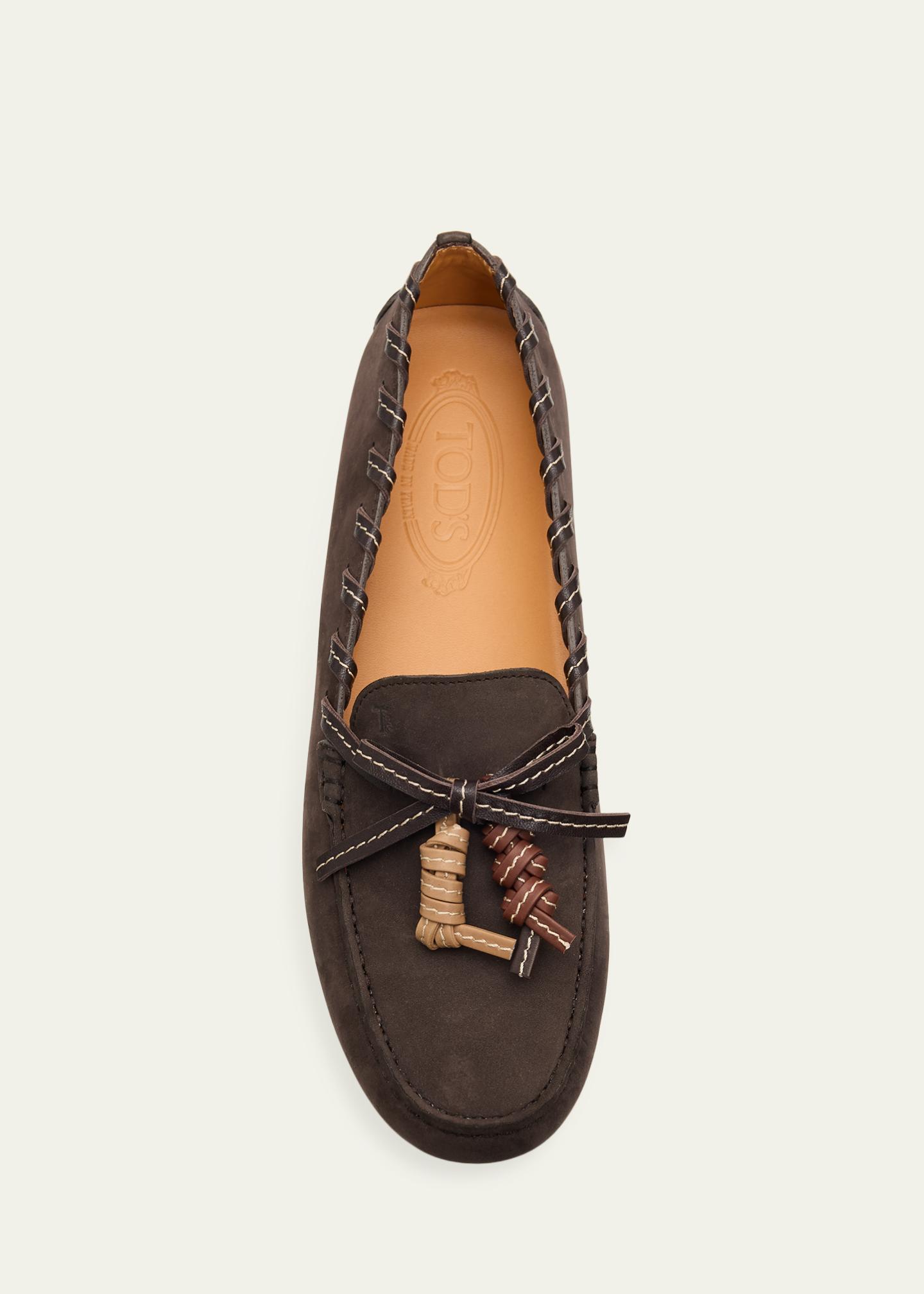 Tod\'s Brown Leather Driver’s Loafers 9.5 Designer Luxury Country Club Old Money Tod main image 3