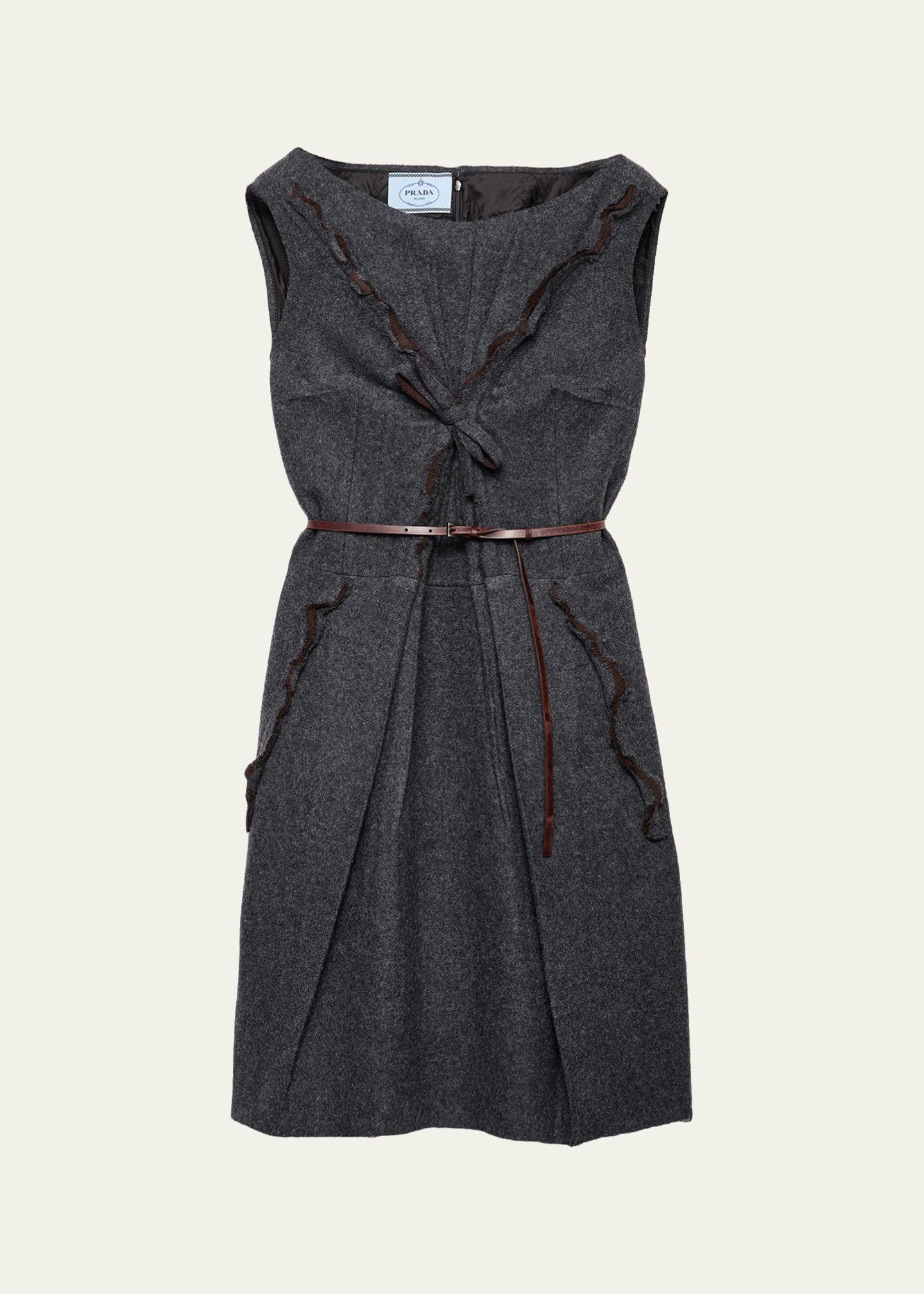 Prada Shetland Wool Dress - Bergdorf Goodman