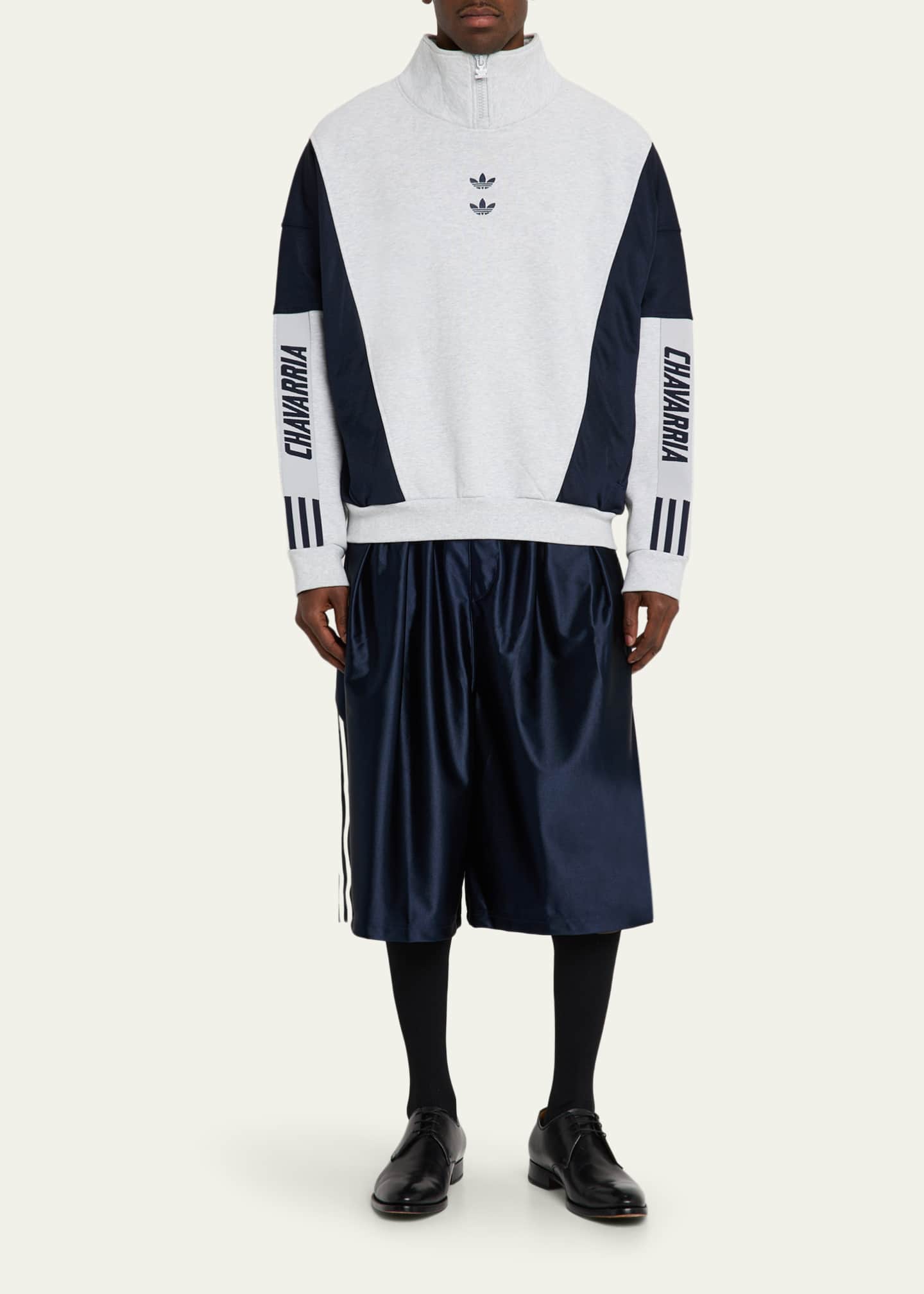 Adidas x Willy Chavarria Men's Terry Watsonville Mock Neck Sweater