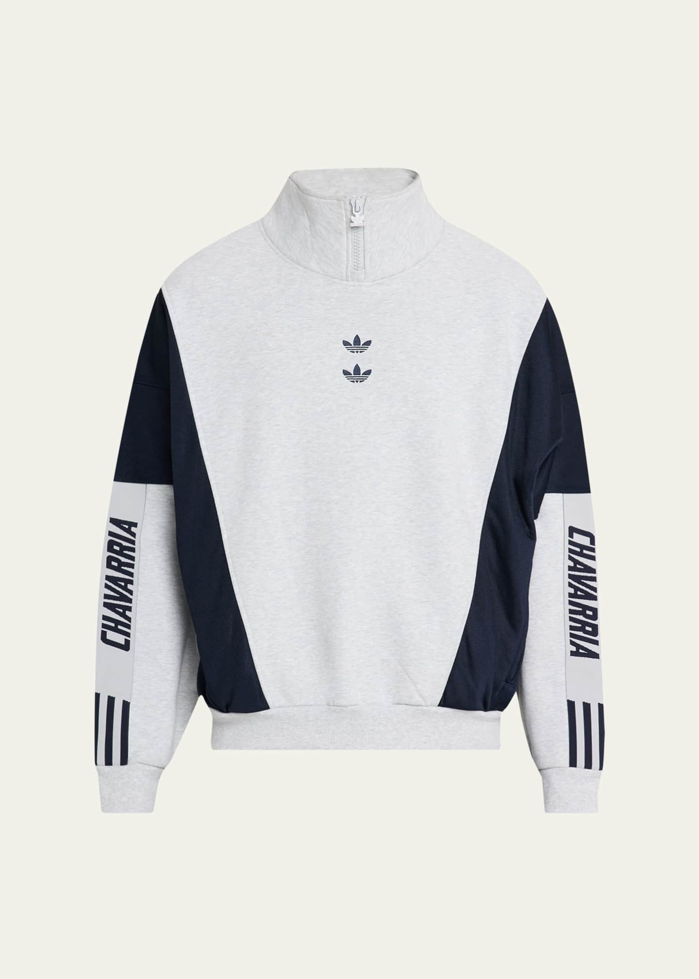 Adidas x Willy Chavarria Men's Terry Watsonville Mock Neck Sweater