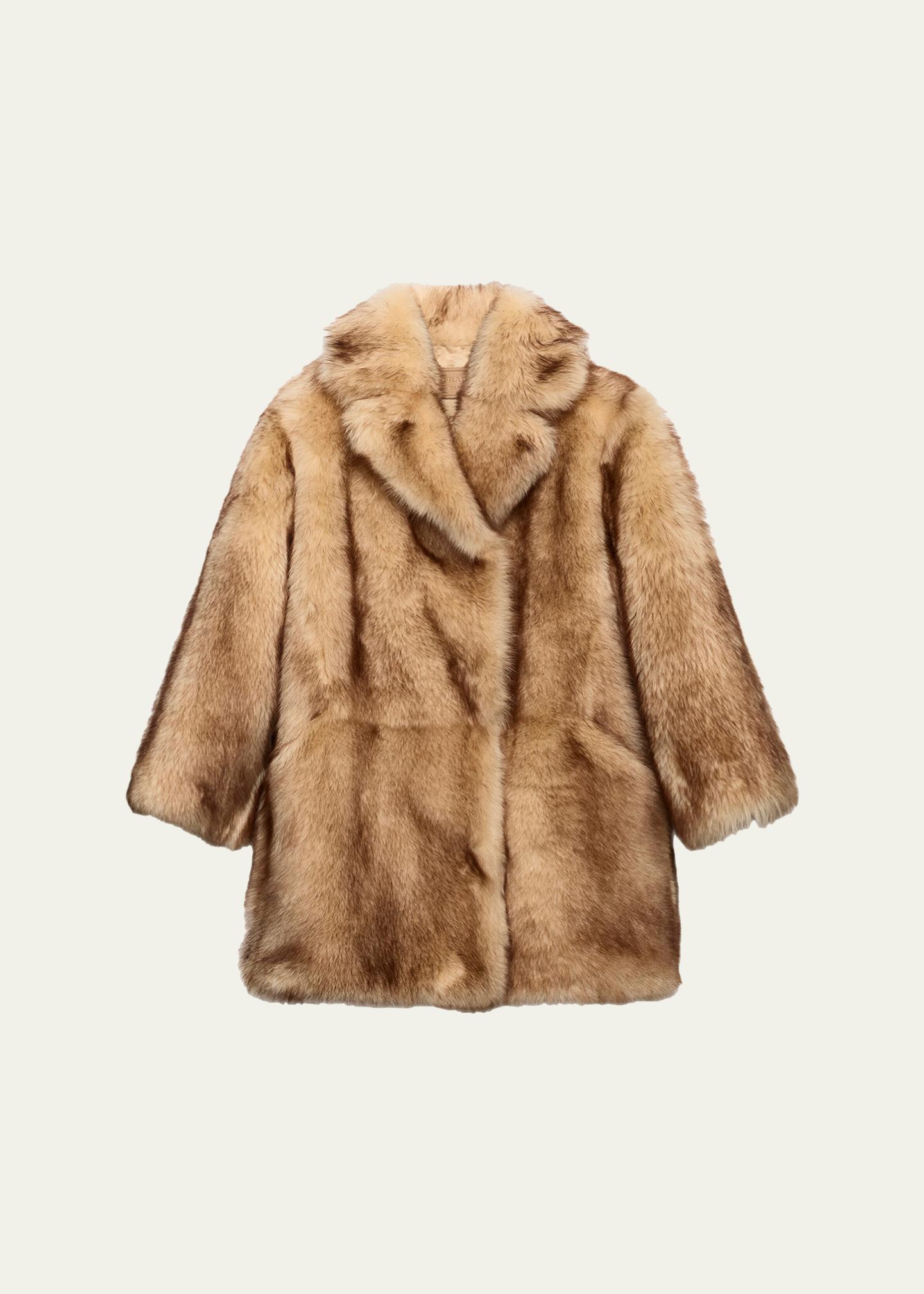 Prada Lamb Shearling Oversized Coat - Bergdorf Goodman