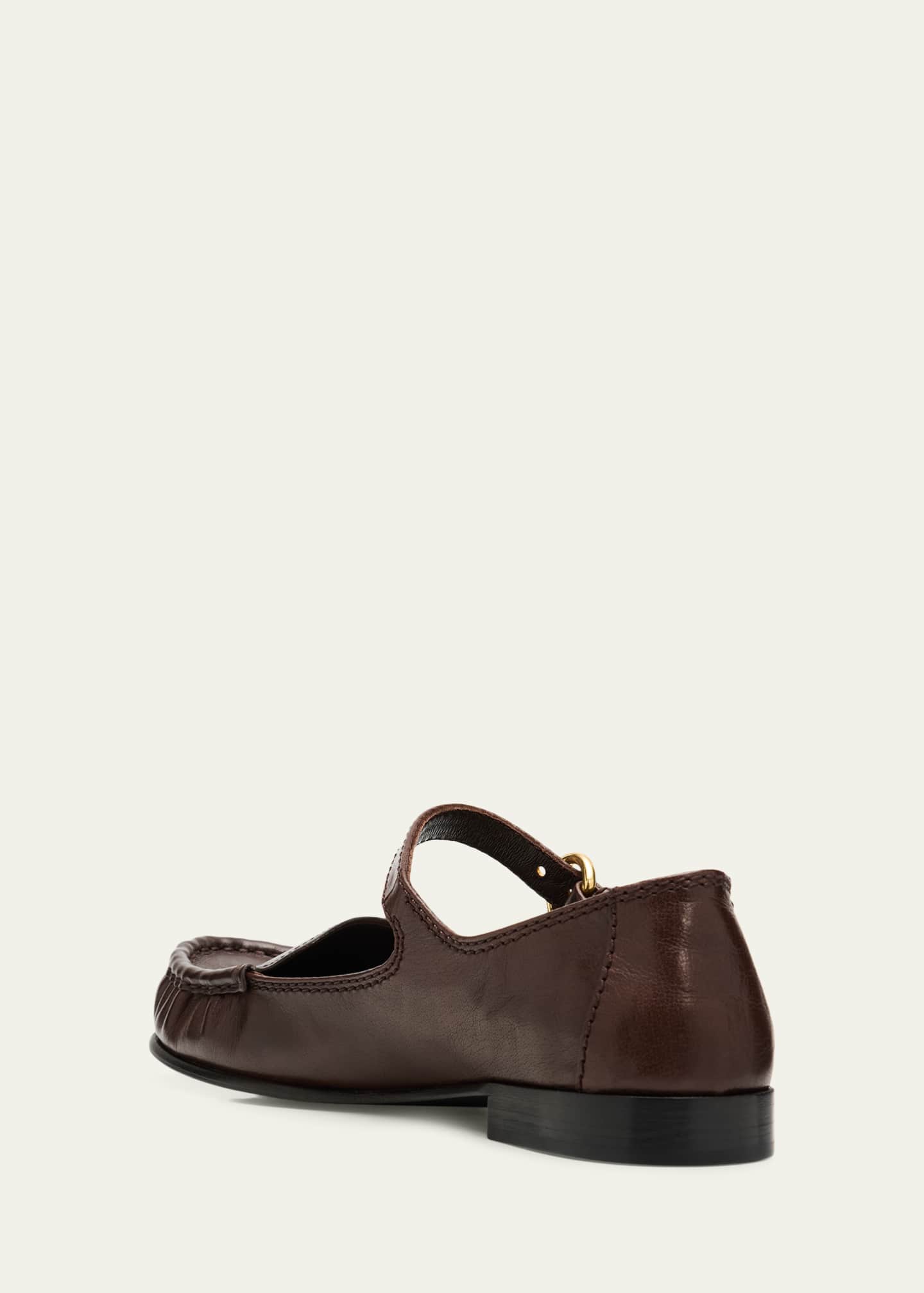 Miu Miu Leather Mary Jane Loafers - Bergdorf Goodman