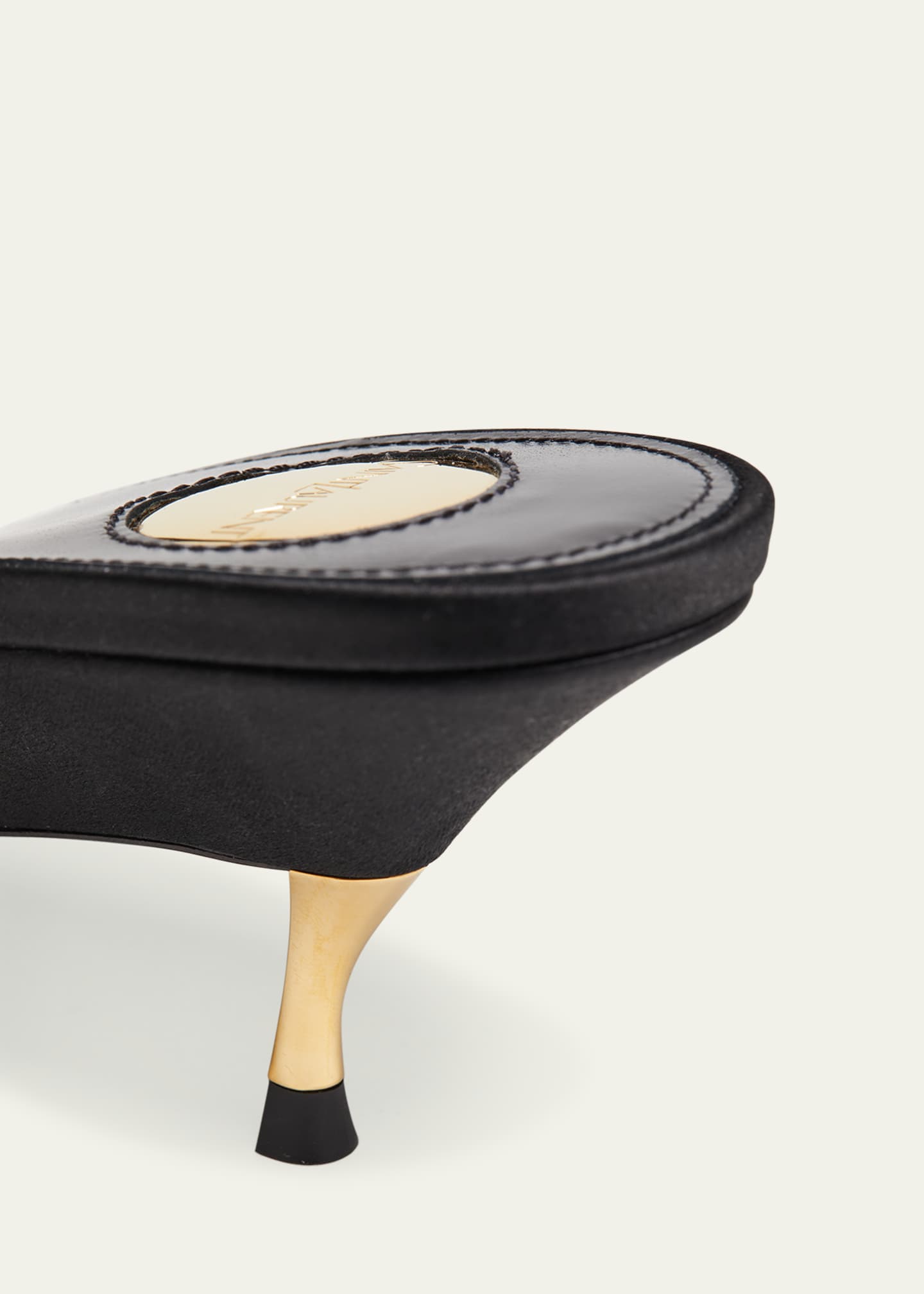 50mm Dakota Rose Satin Slingback Pumps