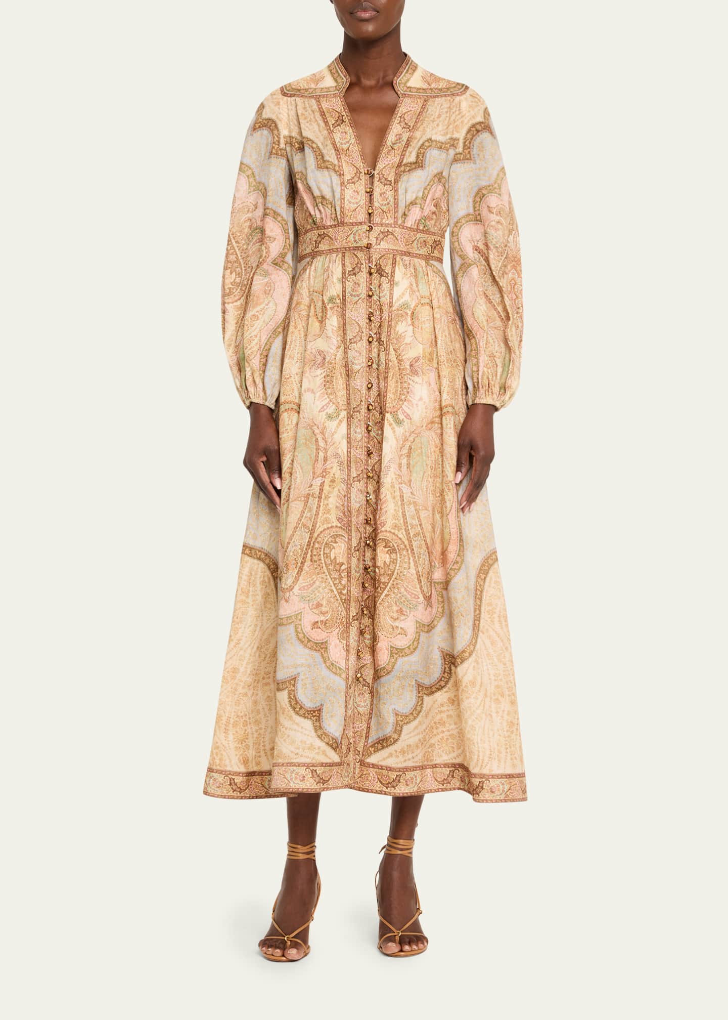 zimmermann long sleeve midi dress Zimmermann Indra Tunic Midi Dress