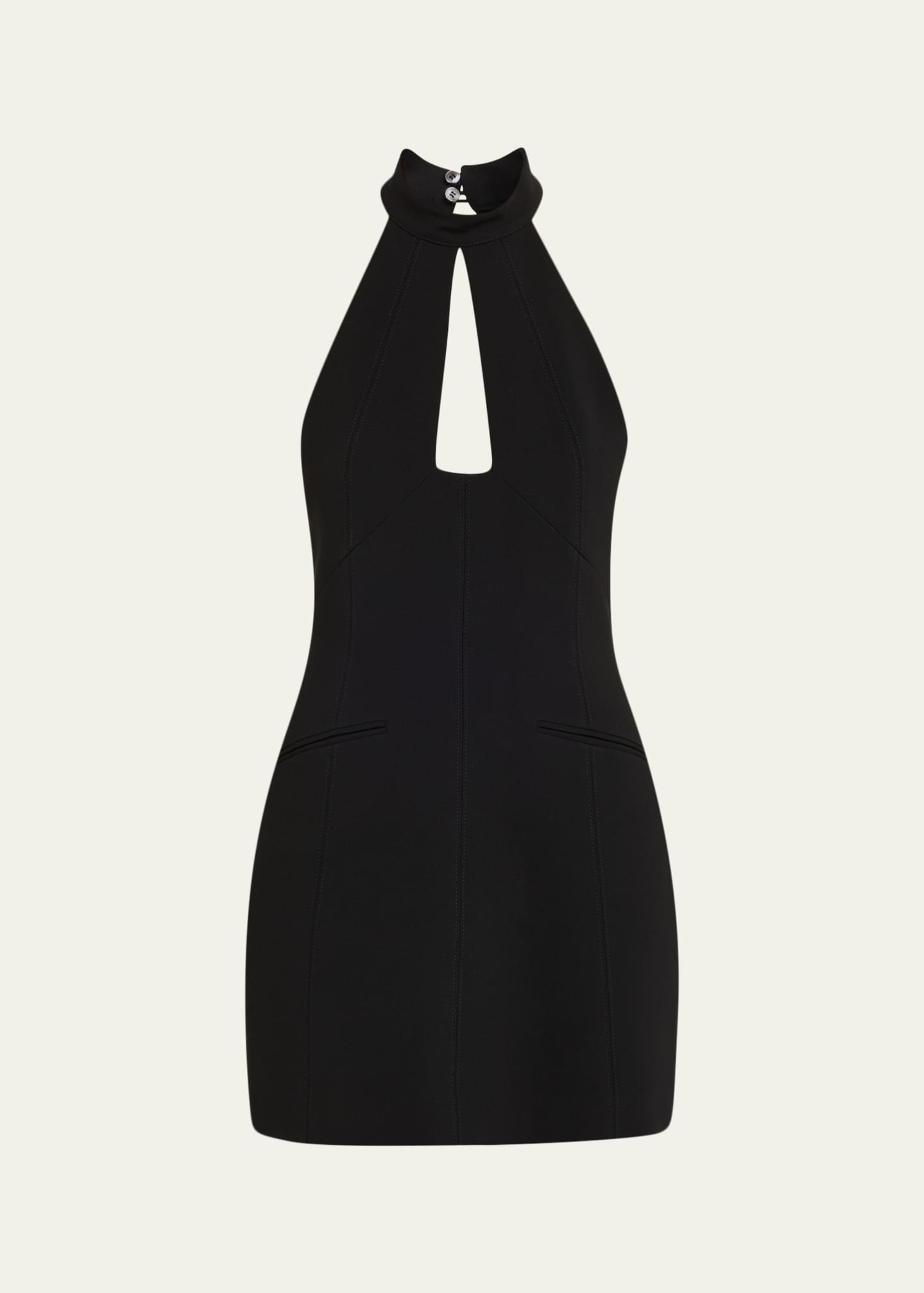 lucille halter mini dress - black reviews Halter Bubble Dress in Black
