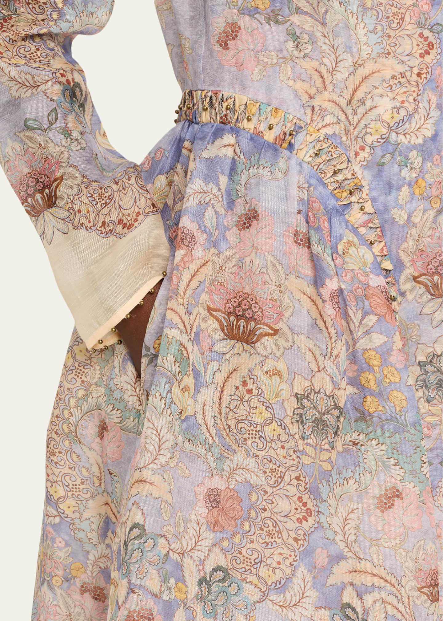 Zimmermann Rebellion Beaded Midi Dress, Blue, Women's, 1, Cocktail & Party Wedding Guest Dresses Midi Dresses