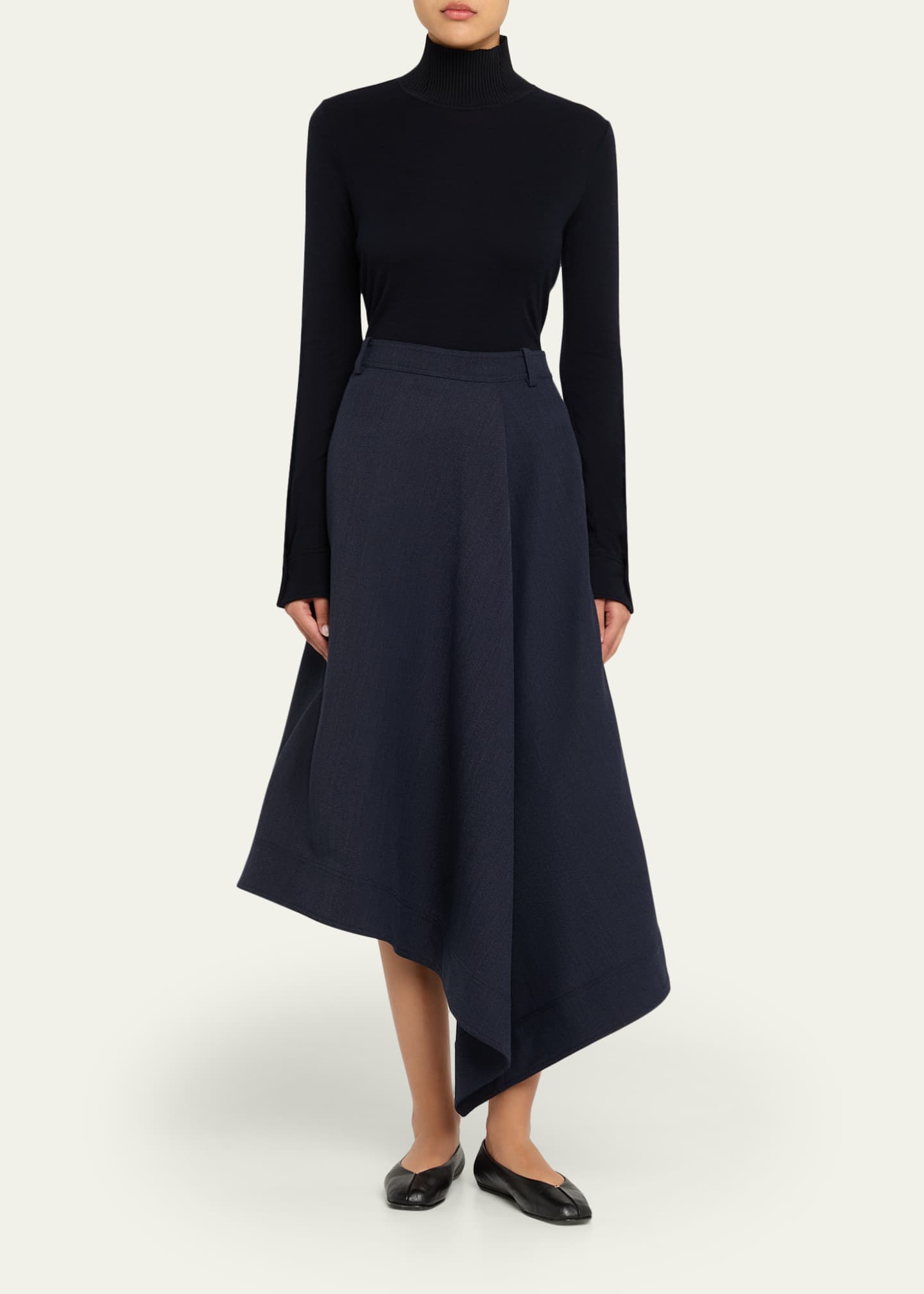 A.L.C. Gael Asymmetric Midi Skirt - Bergdorf Goodman