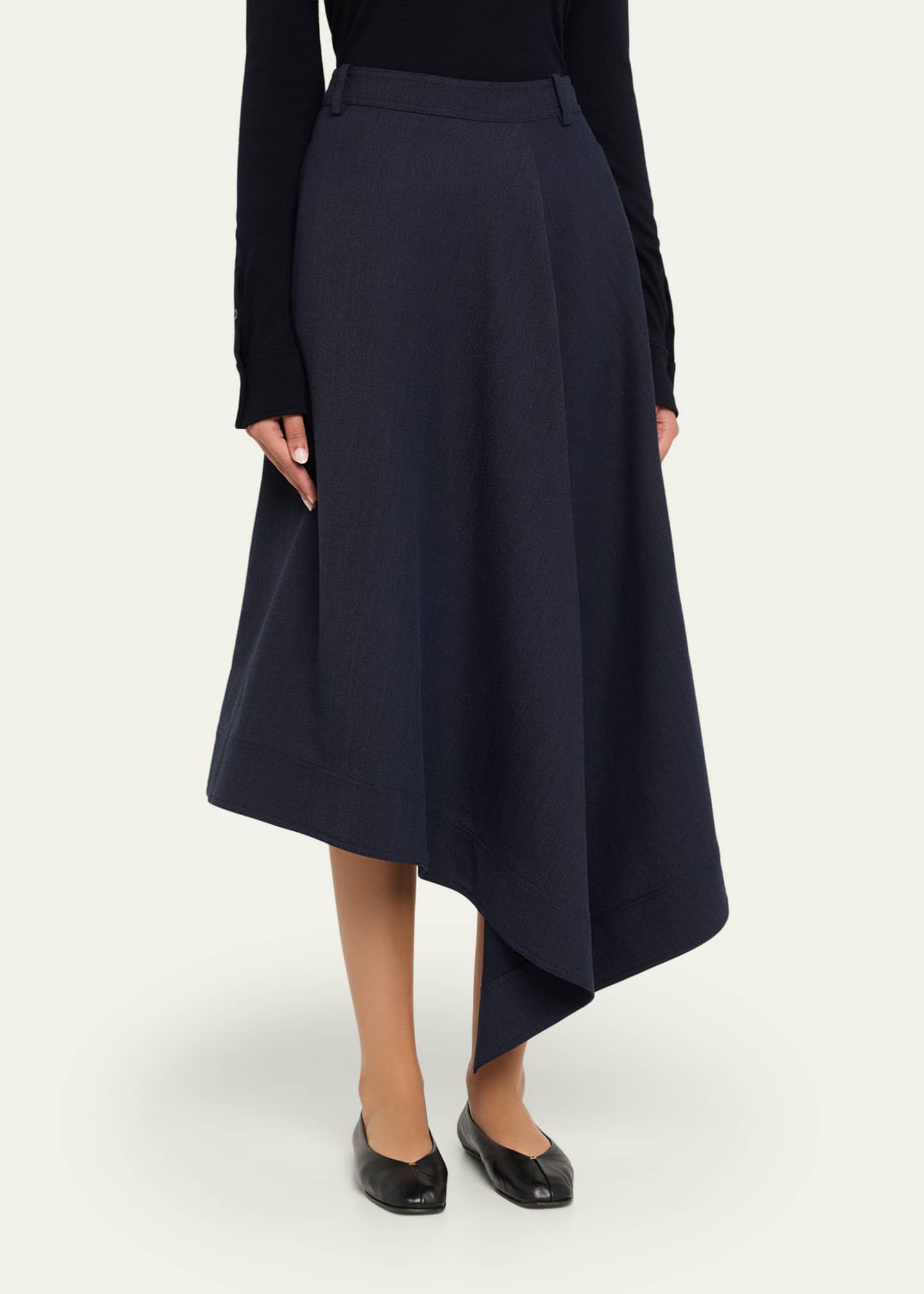 A.L.C. Gael Asymmetric Midi Skirt - Bergdorf Goodman