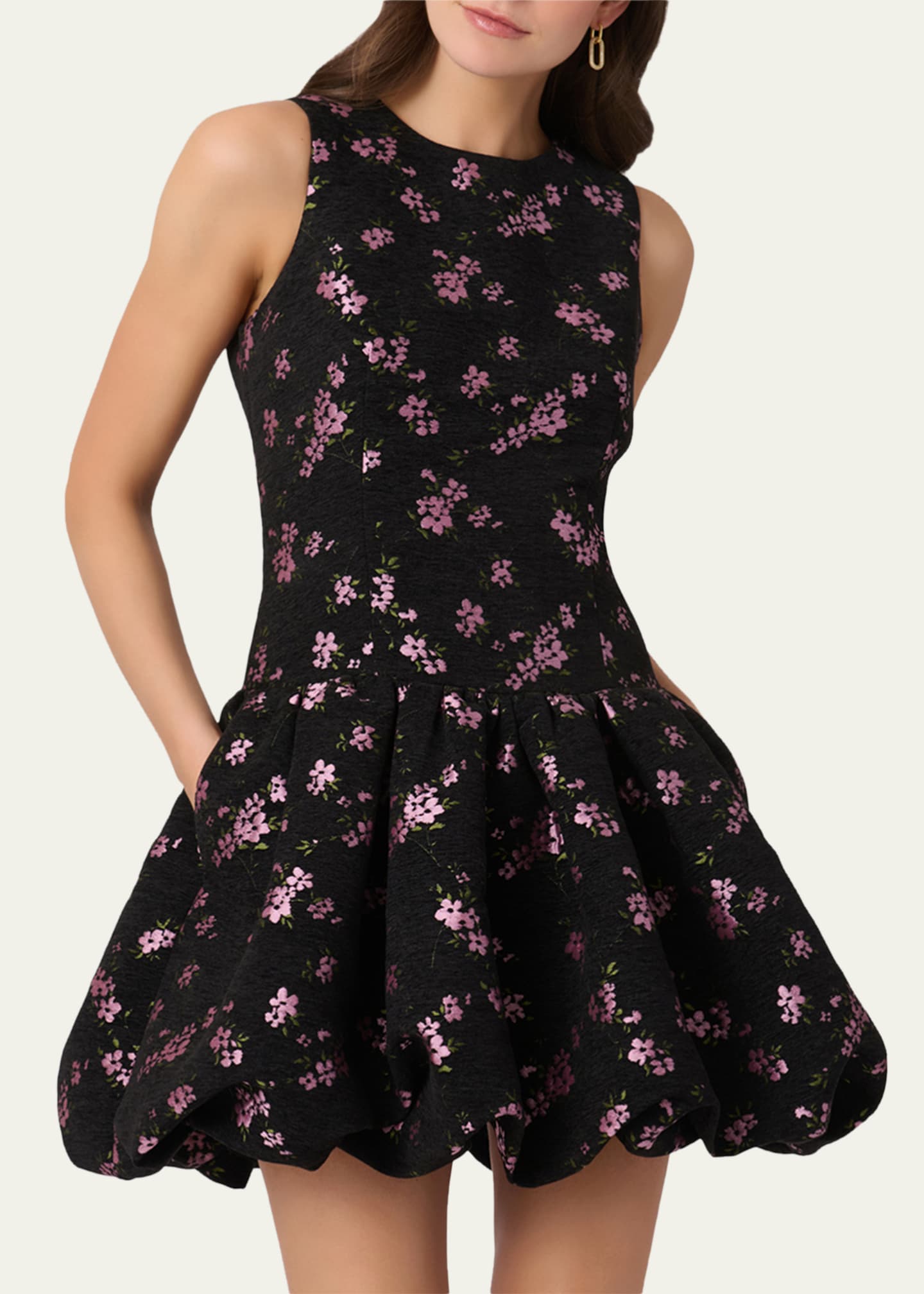 shoshanna mini dress Shoshanna Women's Hattie Crepe Minidress - Cherry
