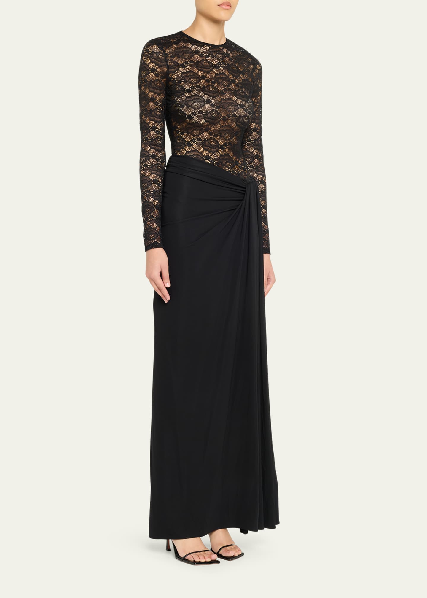 ronny kobo tamsin off the shoulder ruched lace maxi dress Ronny Kobo Tamsin Off-The-Shoulder Ruched Lace Maxi Dress at MarketFair  Shoppes in Princeton, NJ