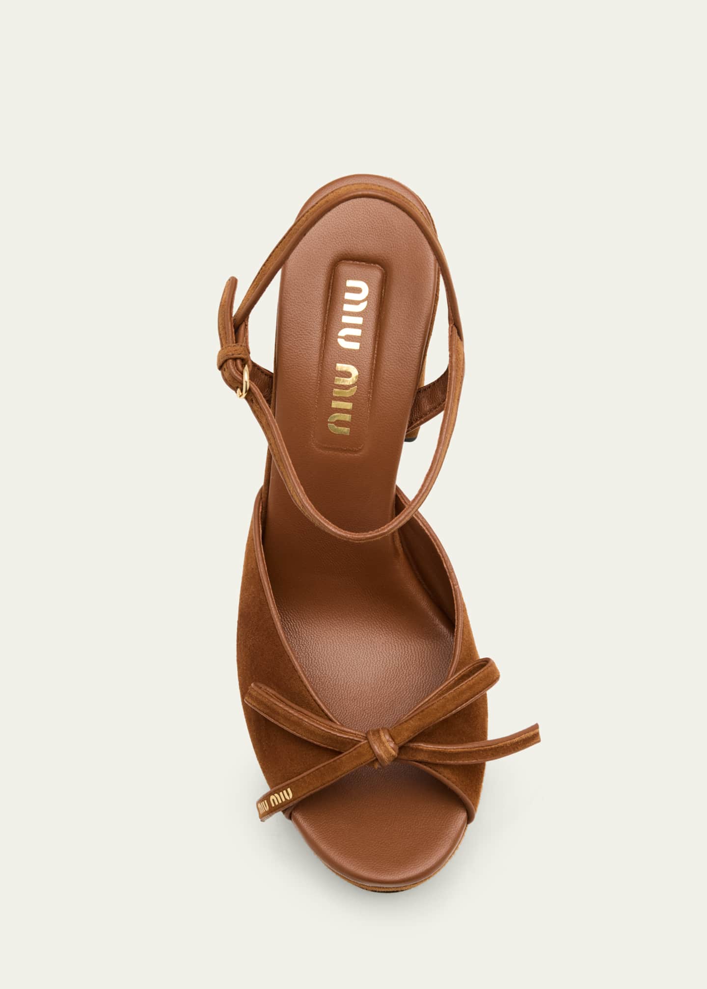 Miu Miu 110mm Calzature Suede Platform Sandals - Bergdorf Goodman
