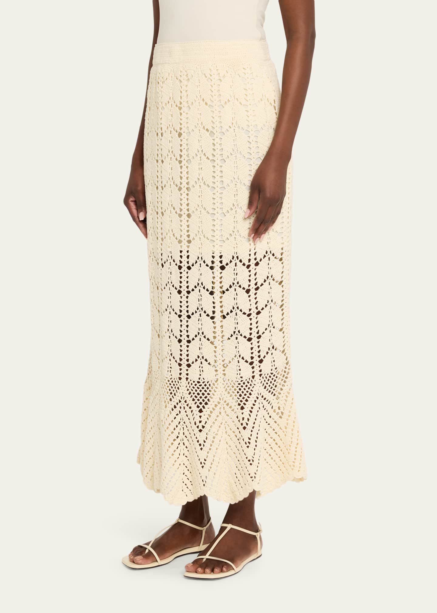 Zimmermann Awaken Lace Crochet Maxi Skirt - Bergdorf Goodman